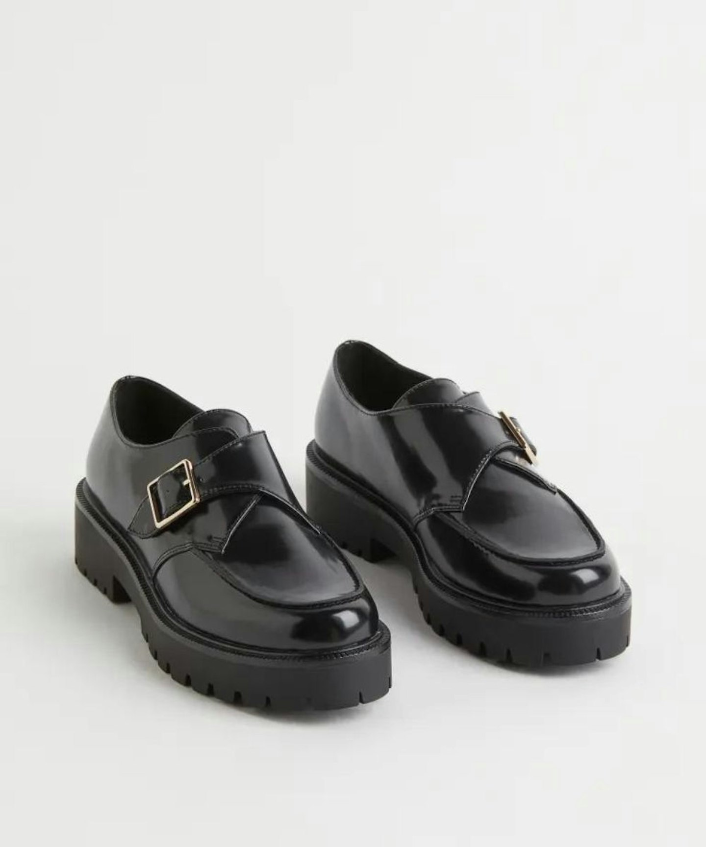 Chunky Loafers with Buckle Detail