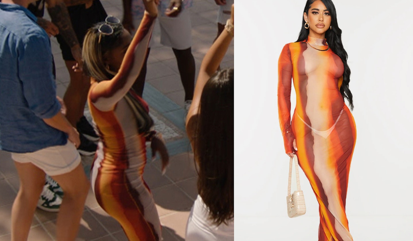 Indiyah Orange Maxi Dress