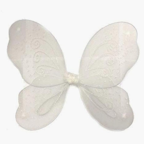 Large White Glitter Fairy Wings