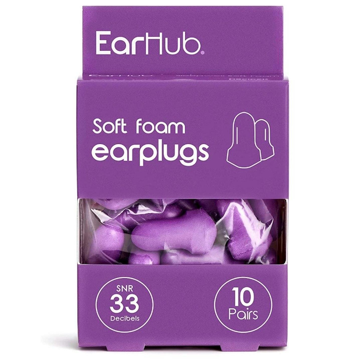 EarHub Sleepwell Soft Foam Earplugs 10 Pairs