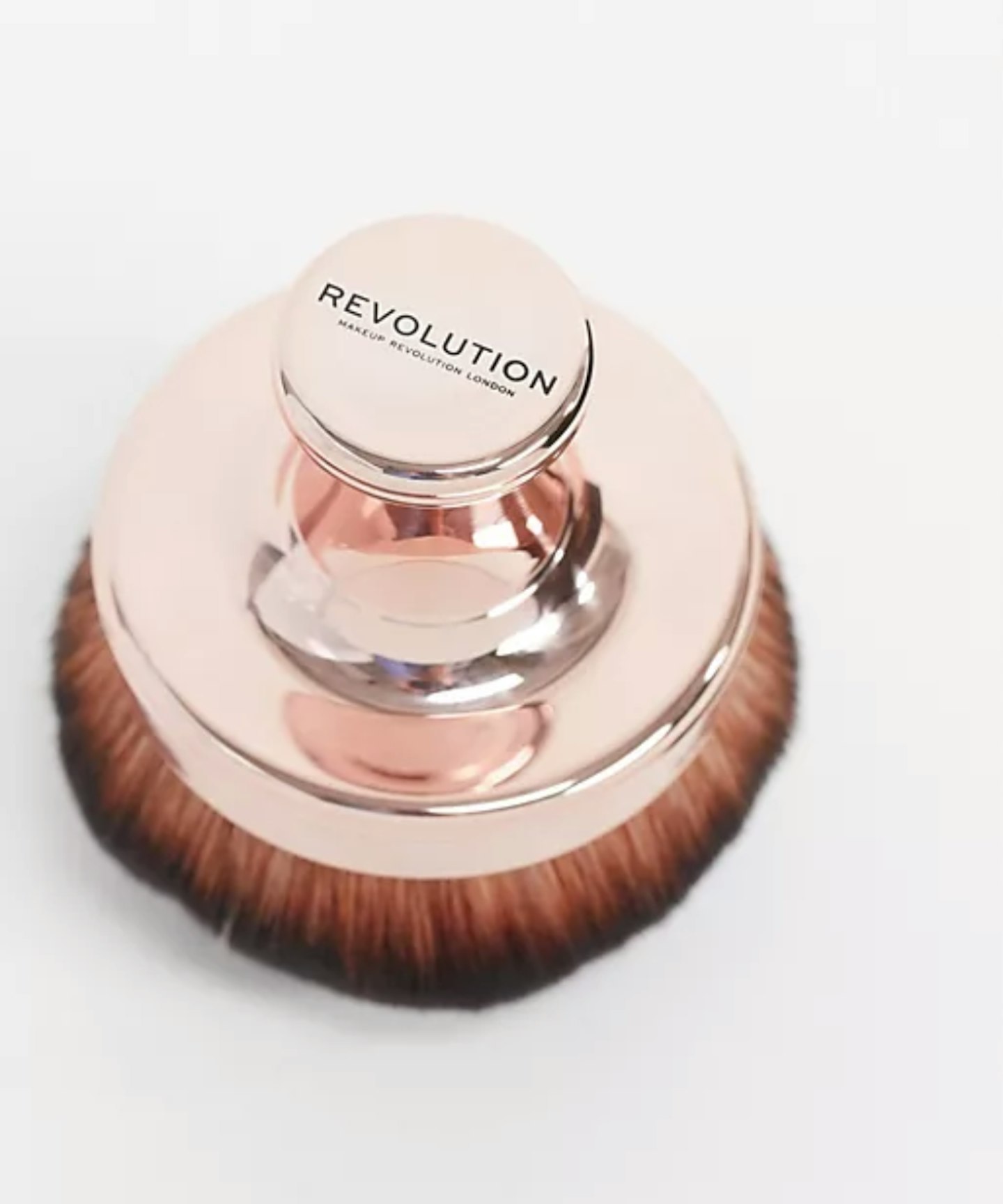 Makeup Revolution Glow Shimmer Oil Buffing Brush, Gold