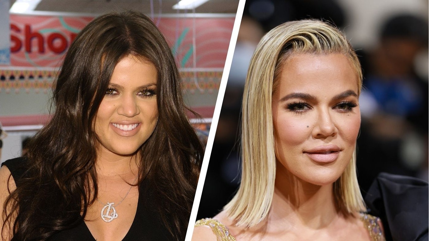 Khloé Kardashian hair transformation 2010-2022