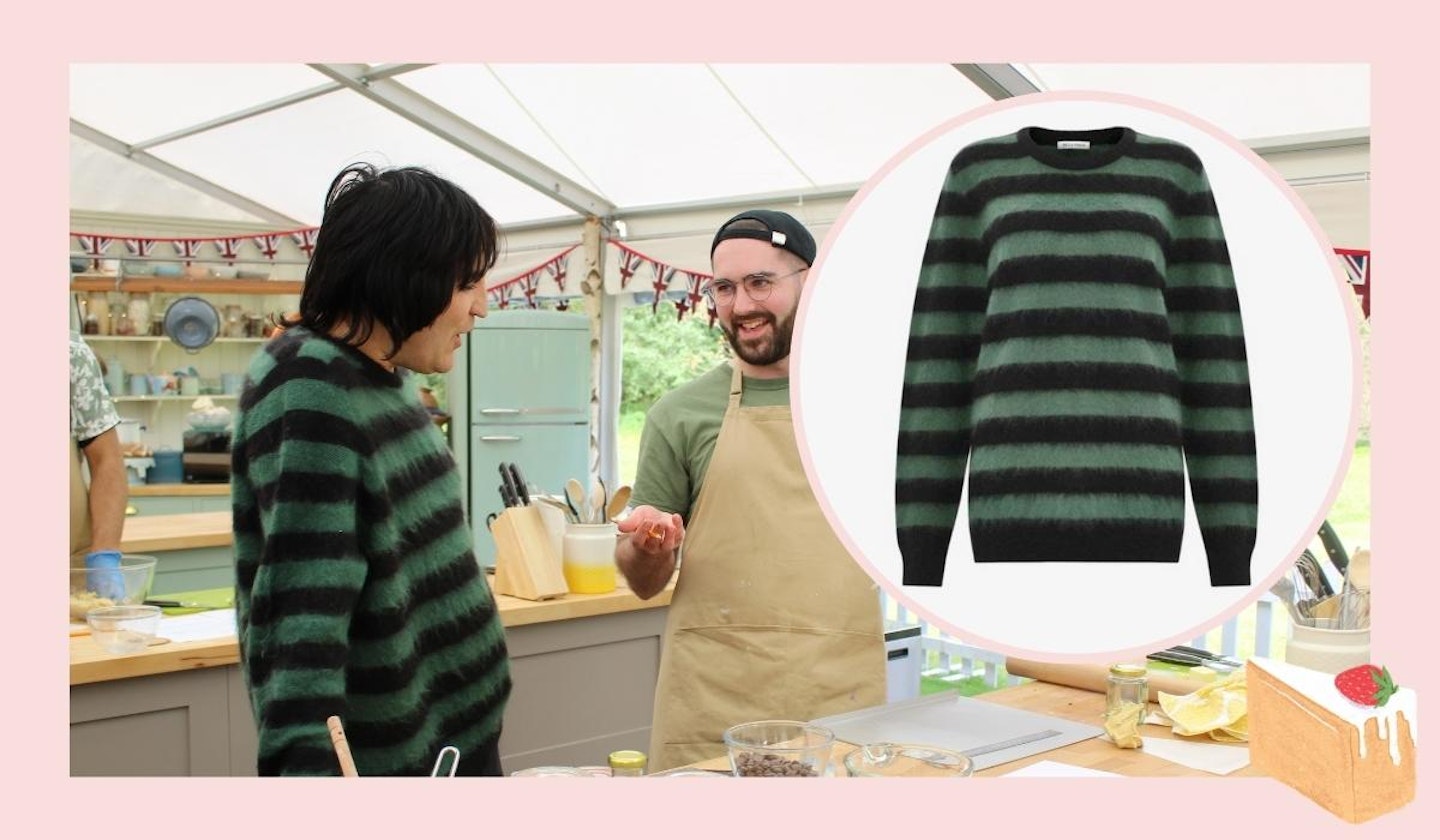 Noel's Mohair Green & Black Striped Jumper (Week Two)