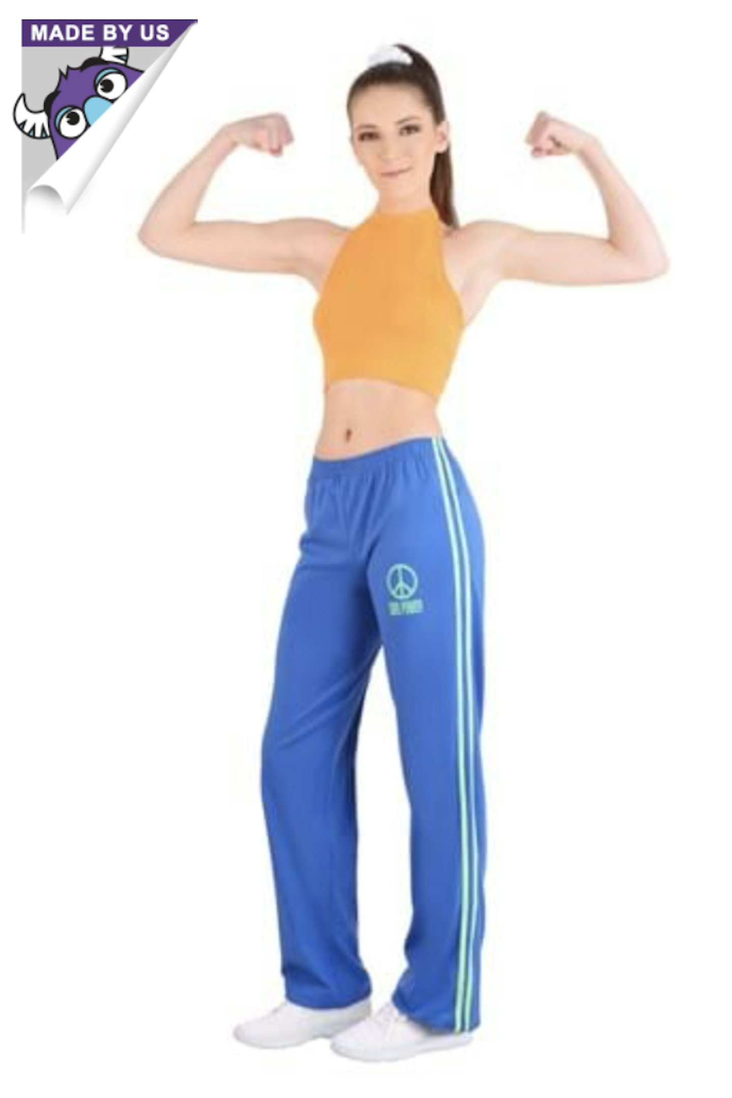 Women's Athletic Girl Power Popstar Costume