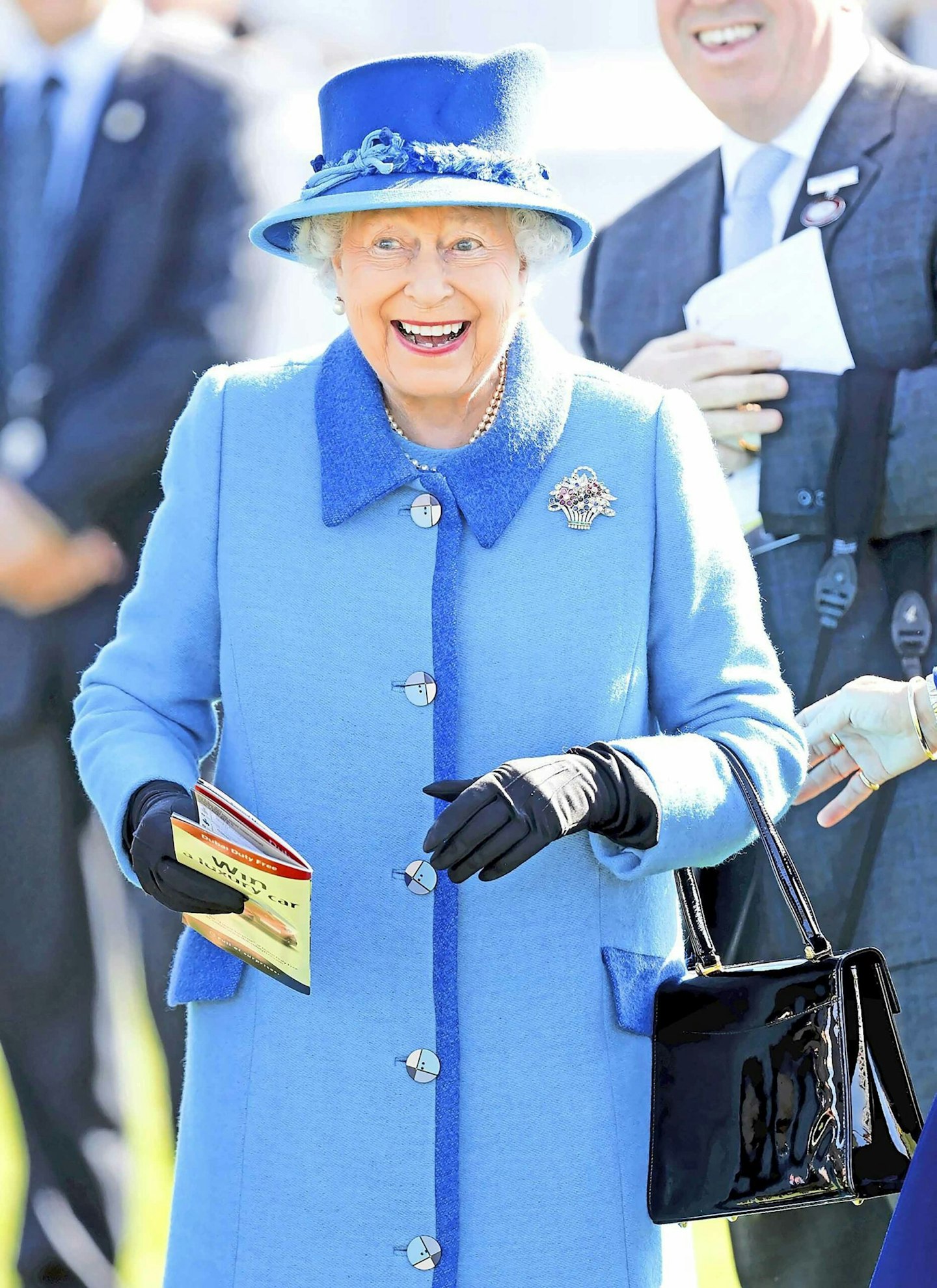 the queen smiling