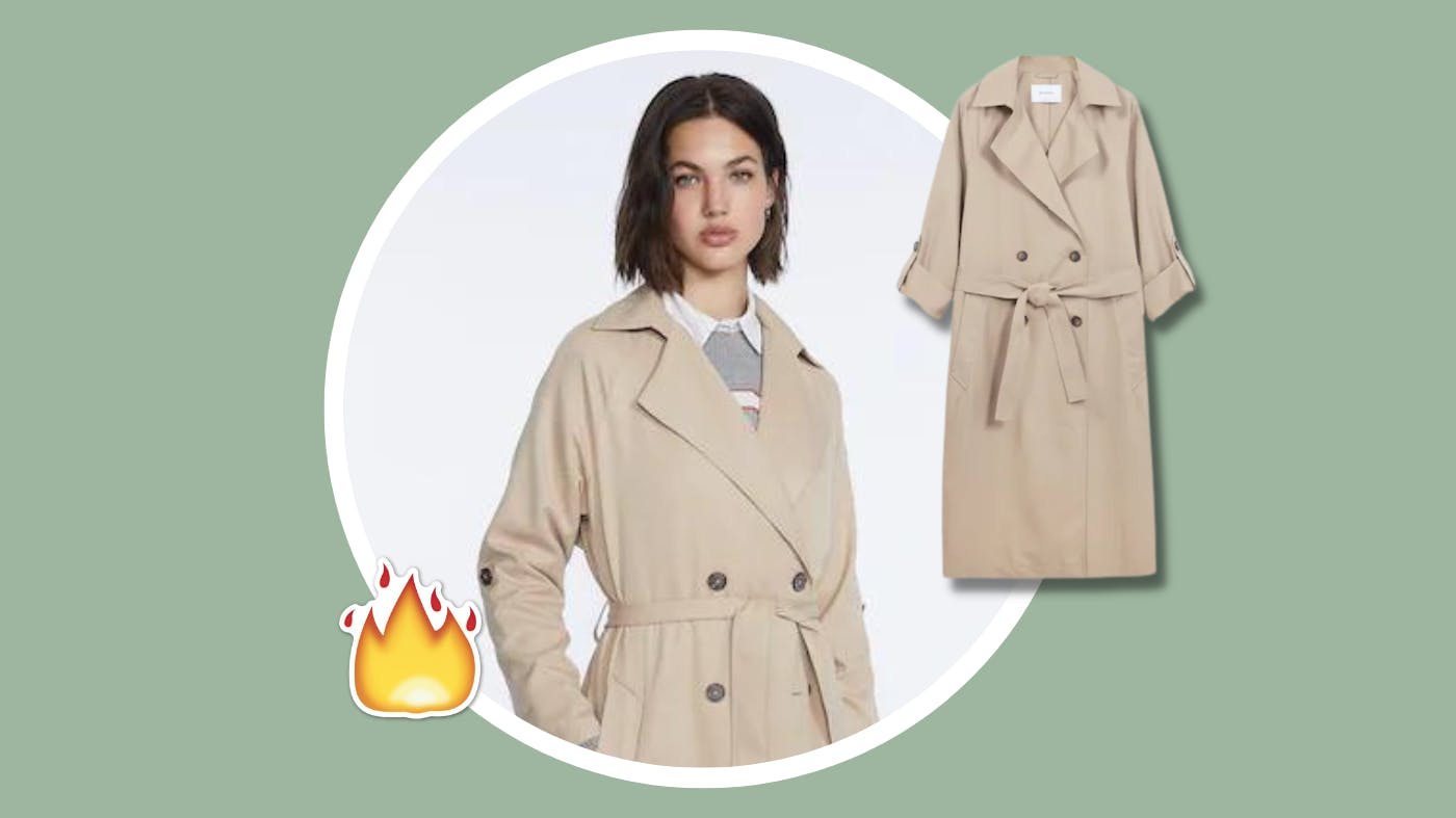 flattering trench coat