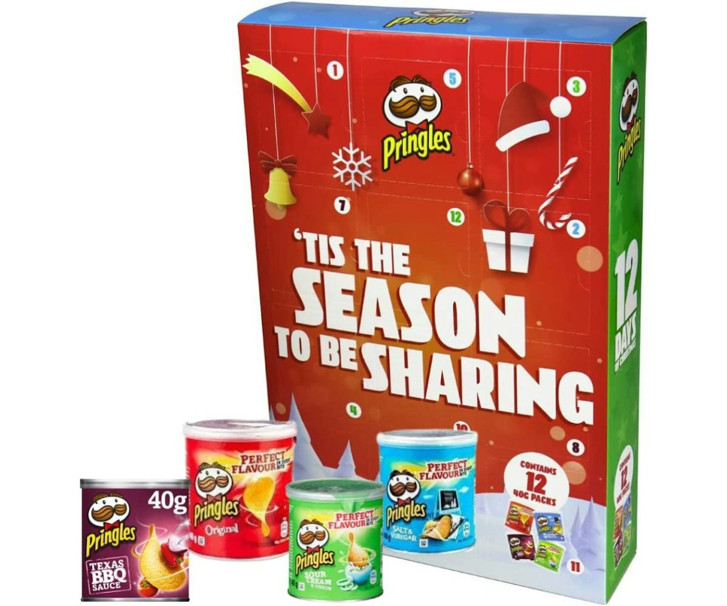 12 Days Countdown to Christmas Pringles Advent Calendar 2022