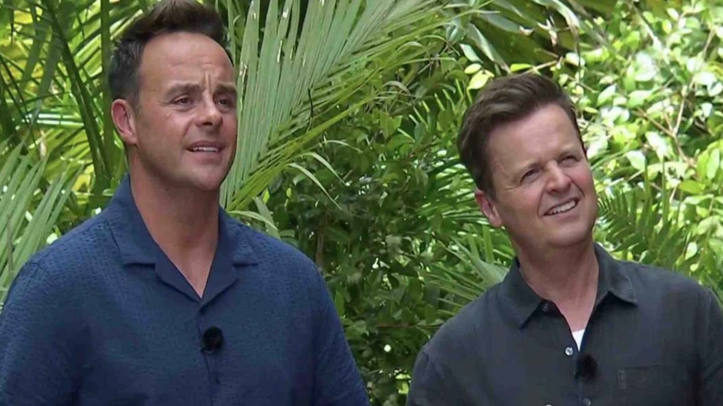 Ant and Dec looking confused in the jungle