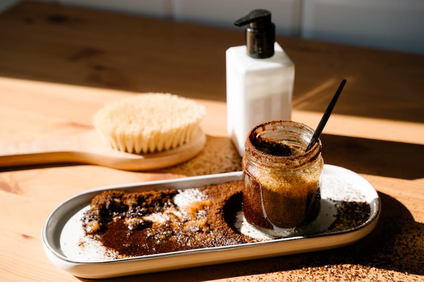 homemade body scrub coffee