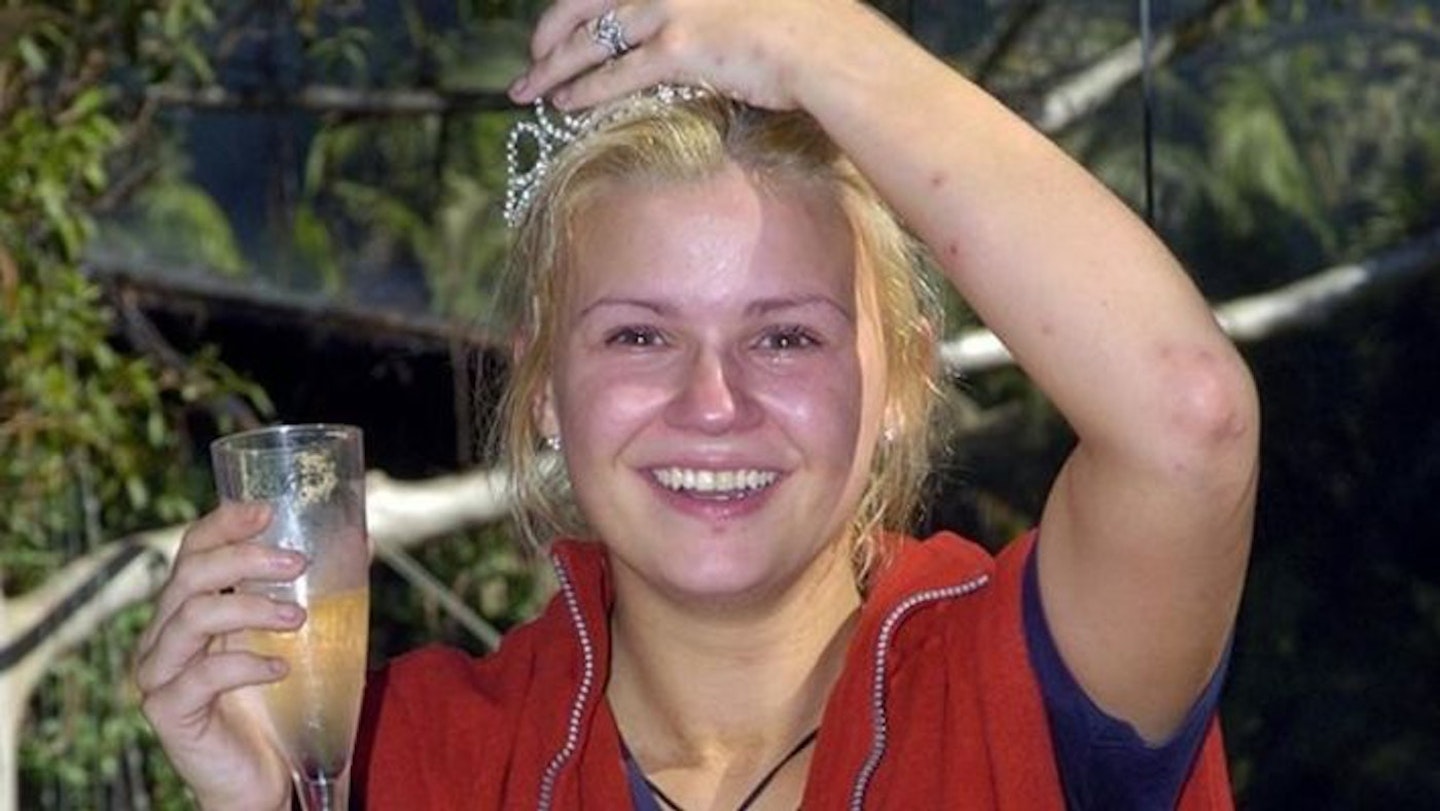 Kerry Katona looking happy as she wins I'm a Celebrity