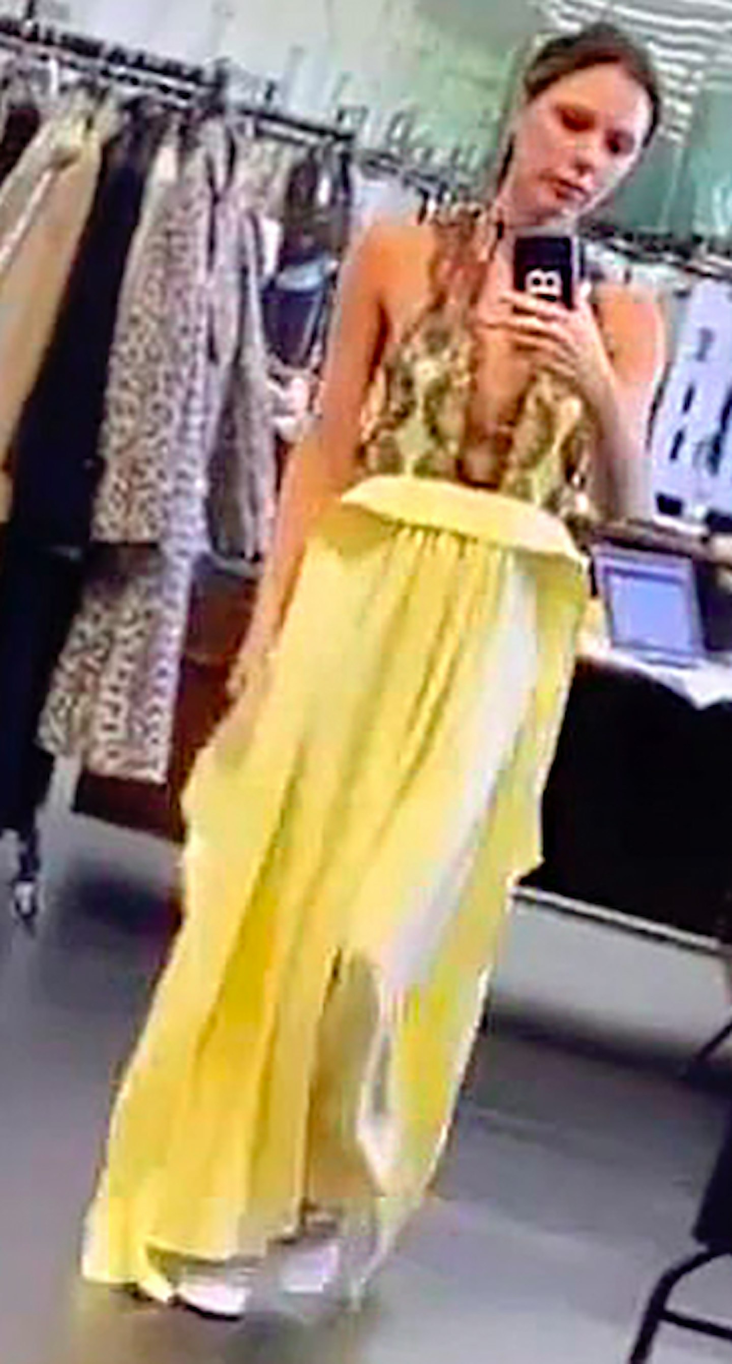 victoria beckham yellow dress