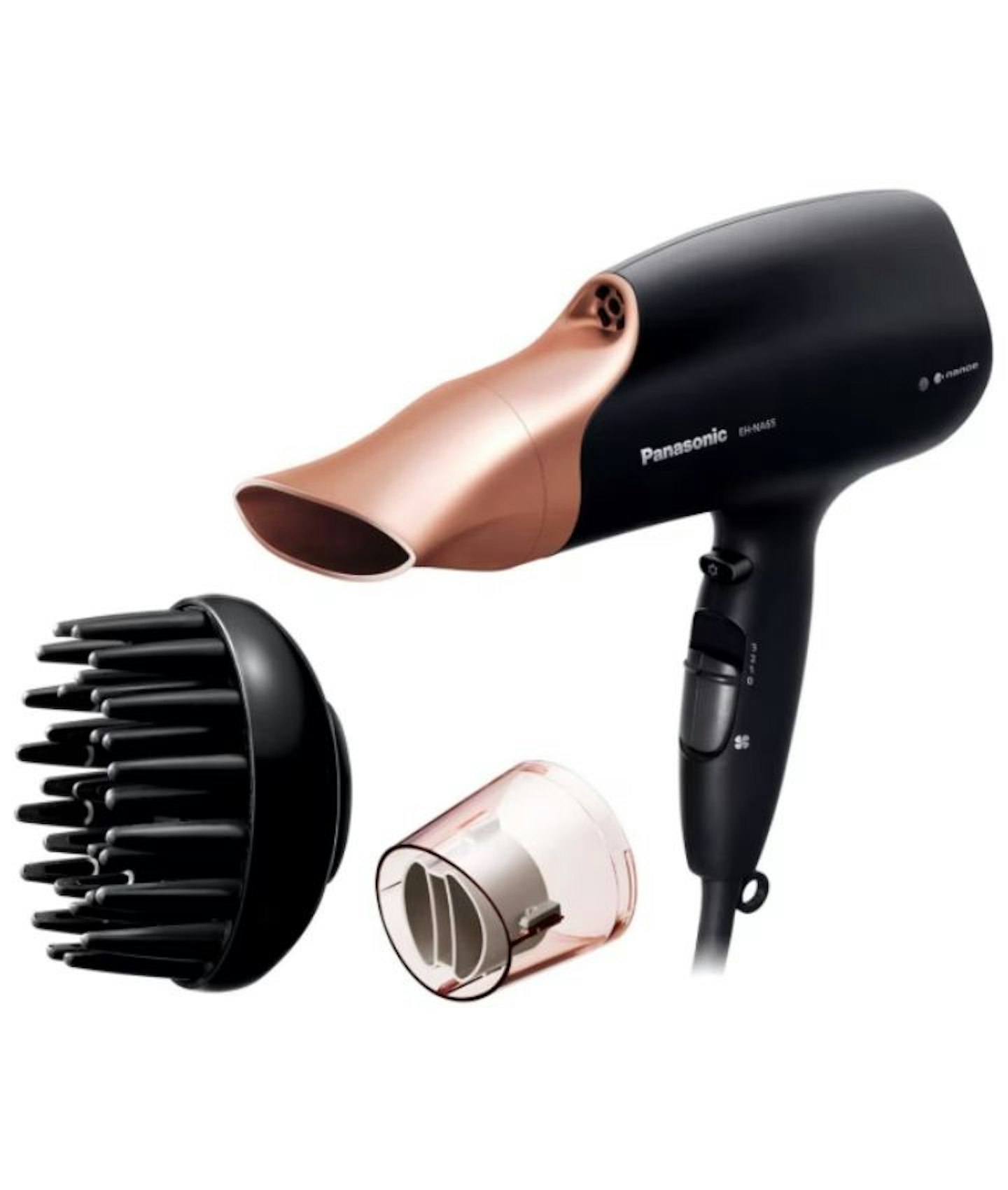 Panasonic EH-NA65CN Nanoe™ Hair Dryer with Diffuser for Visibly Improved Shine (Rose Gold)