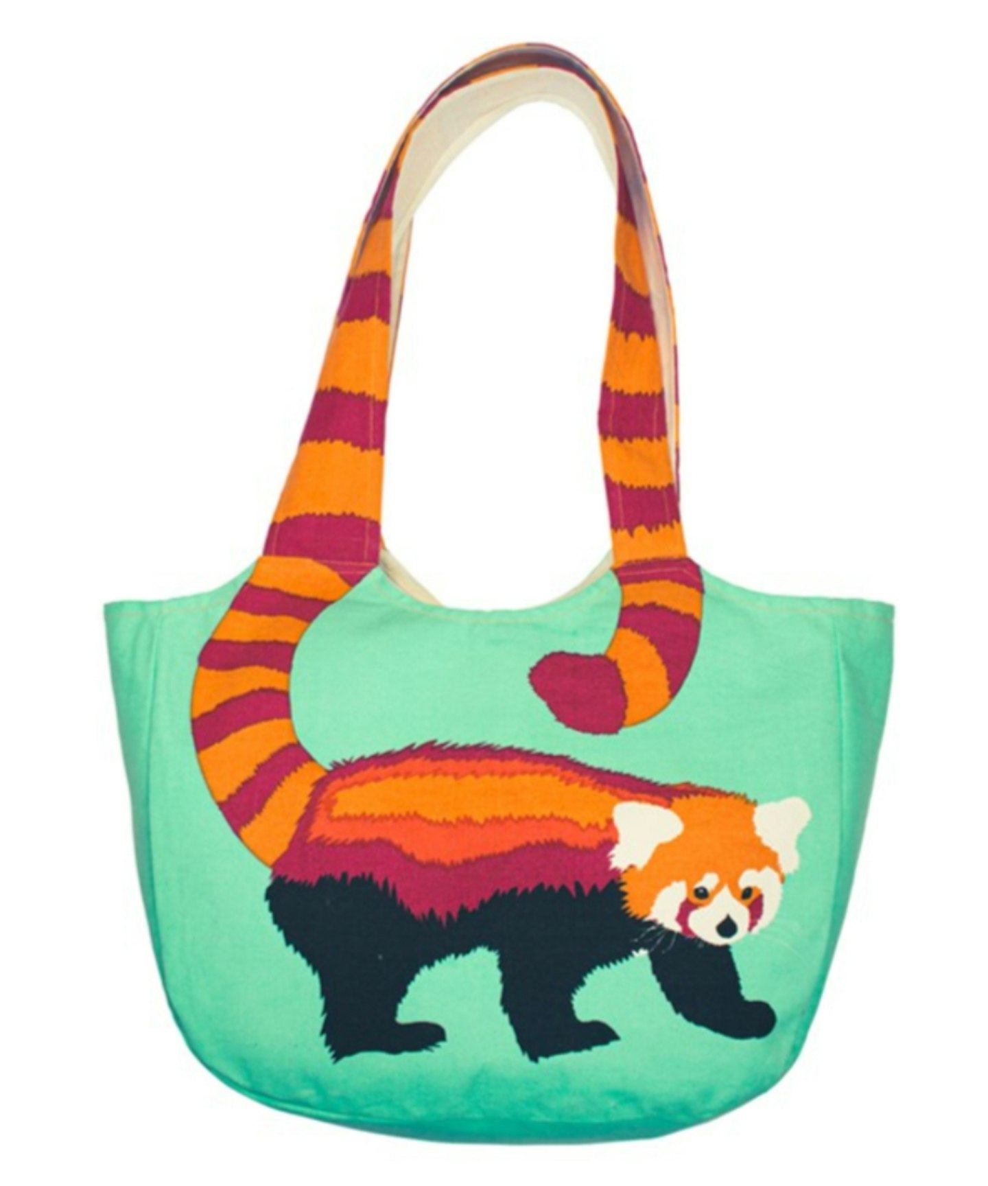 Shared Earth Cotton Shoulder Tote Bag - Panda