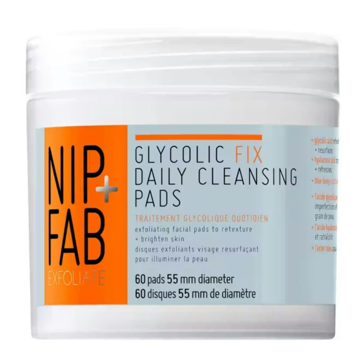 NIP+FAB Glycolic Fix Daily Cleansing Pads 60 pack