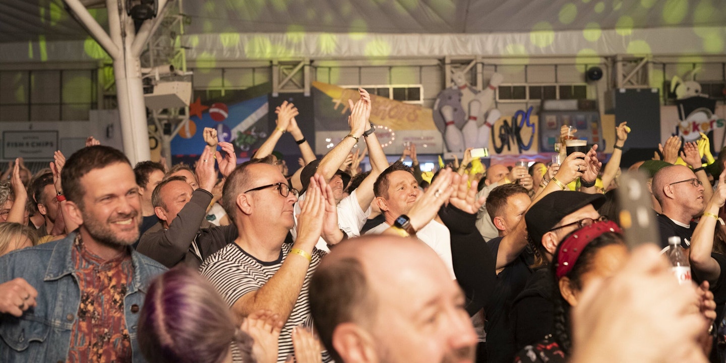 Crowd dances at Shiiine On Weekender Butlin's