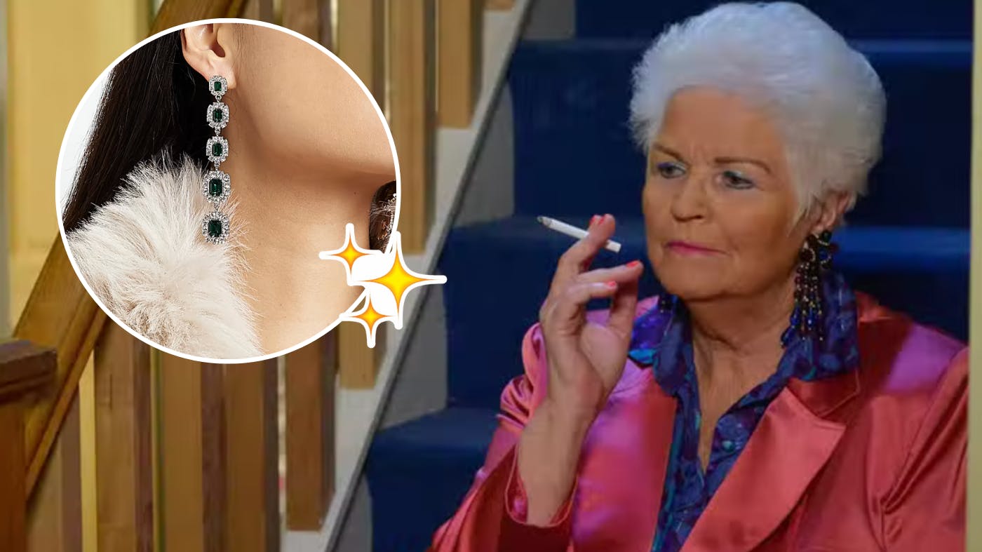 pat butcher christmas earrings