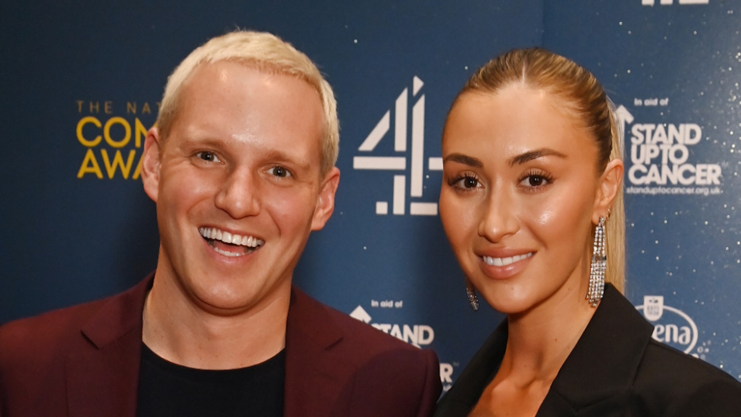 Jamie Laing and Sophie Habboo smiling
