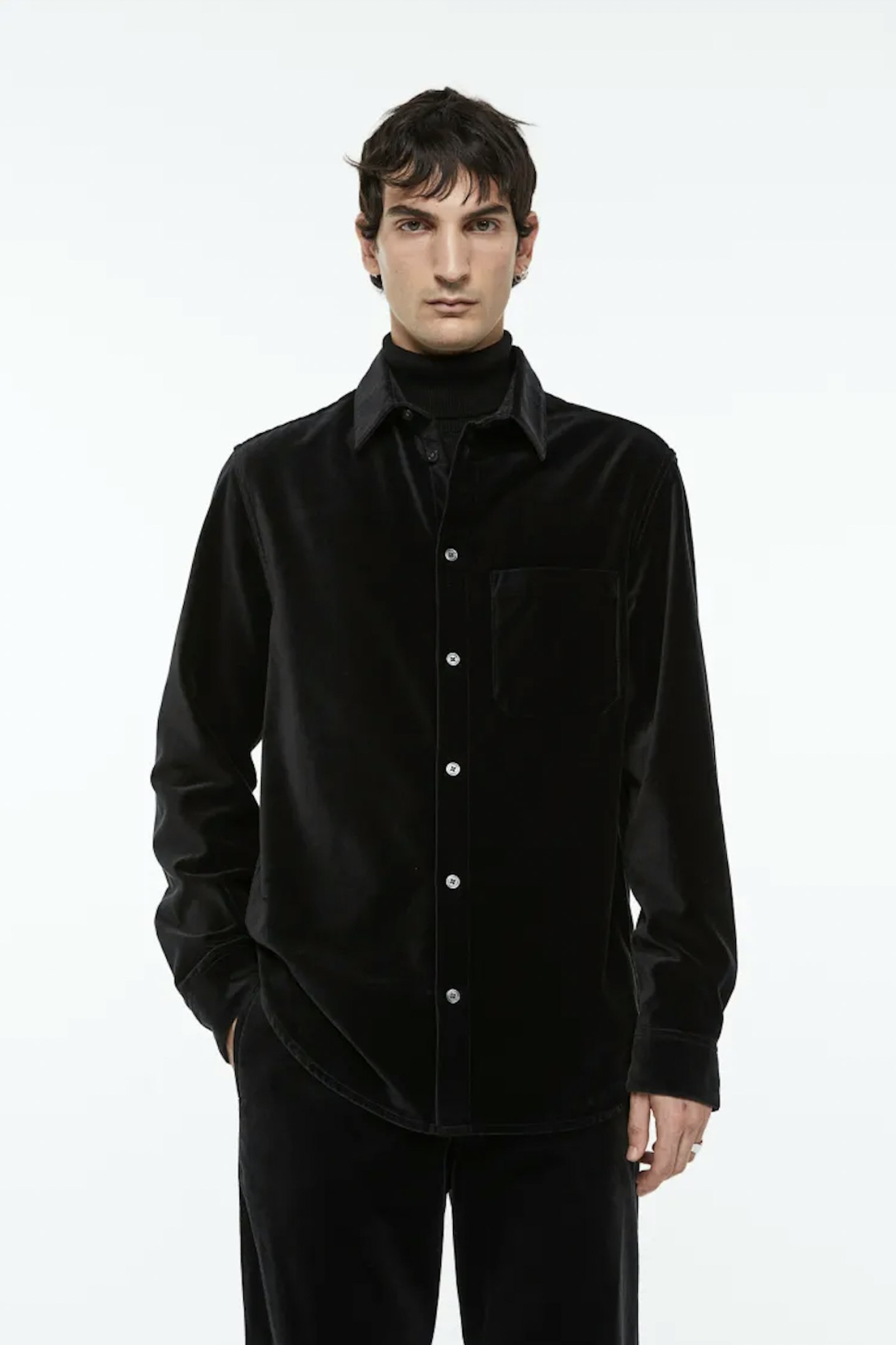 Regular Fit Velvet shirt