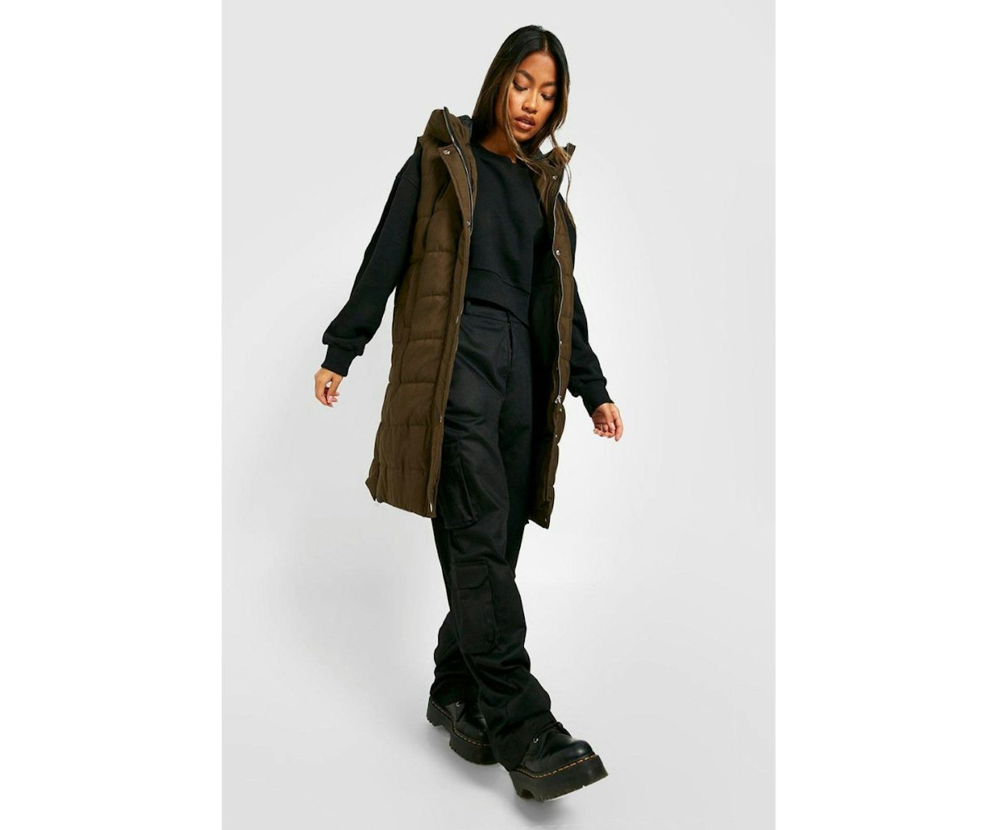 Longline Hooded Gilet