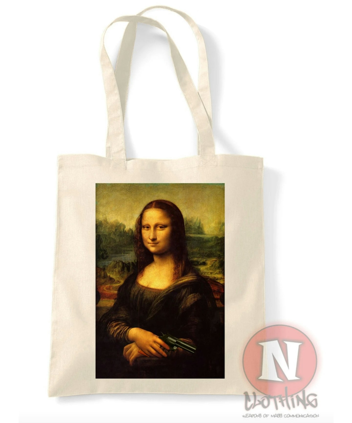 Mona Lisa Canvas Tote Bag