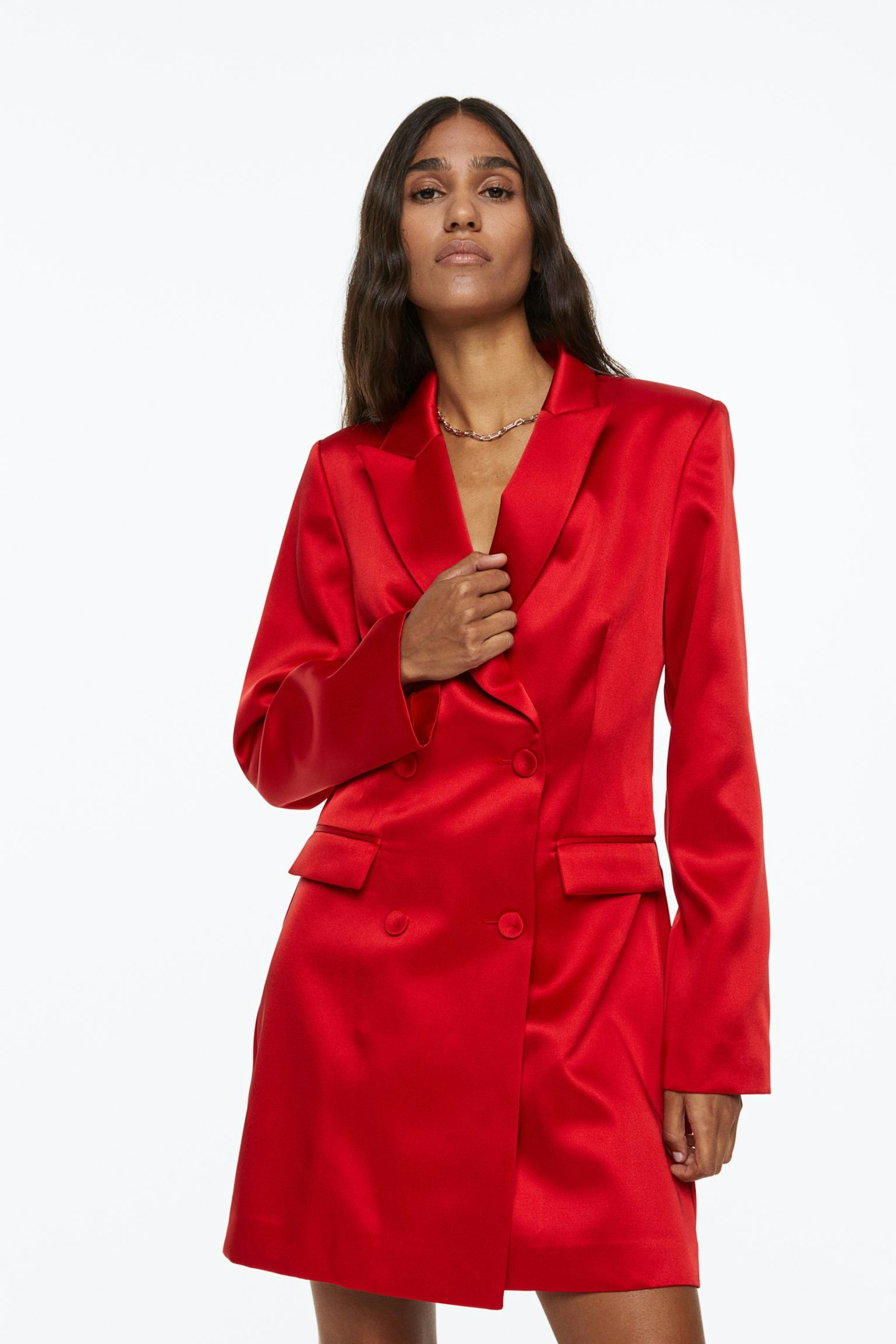 H&M Double-Breasted Blazer Dress