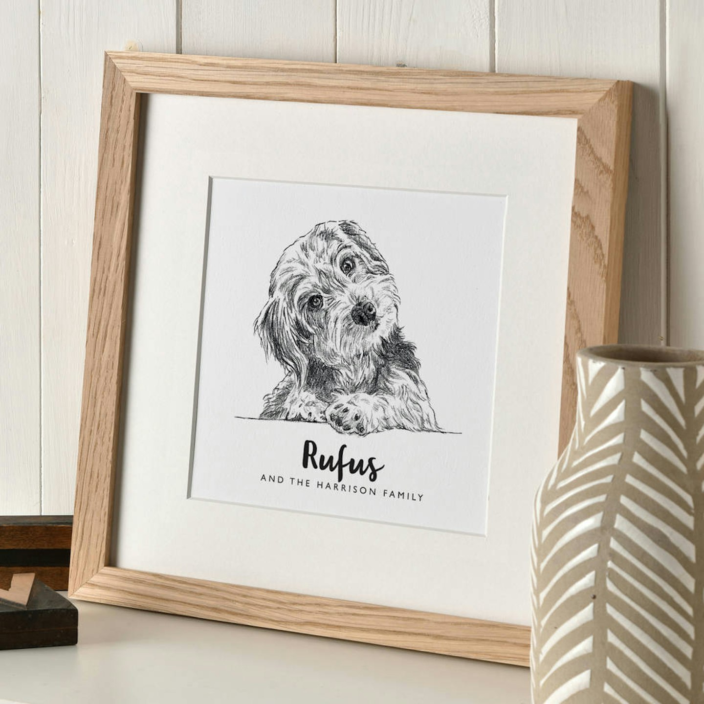 Letterfest Personalised Pet Portrait Sketch