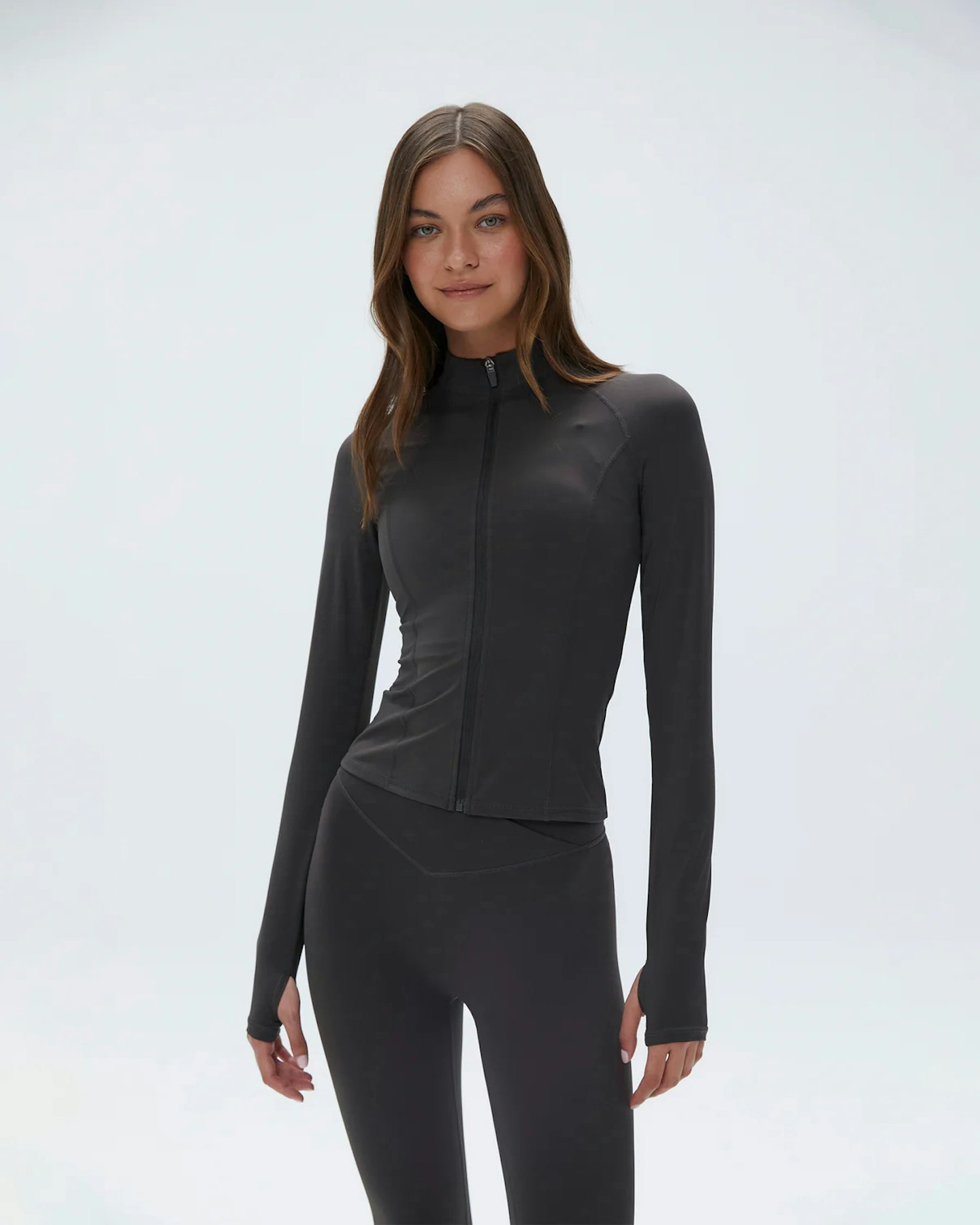 Adanola Ultimate Long Sleeve Zip Up Top 