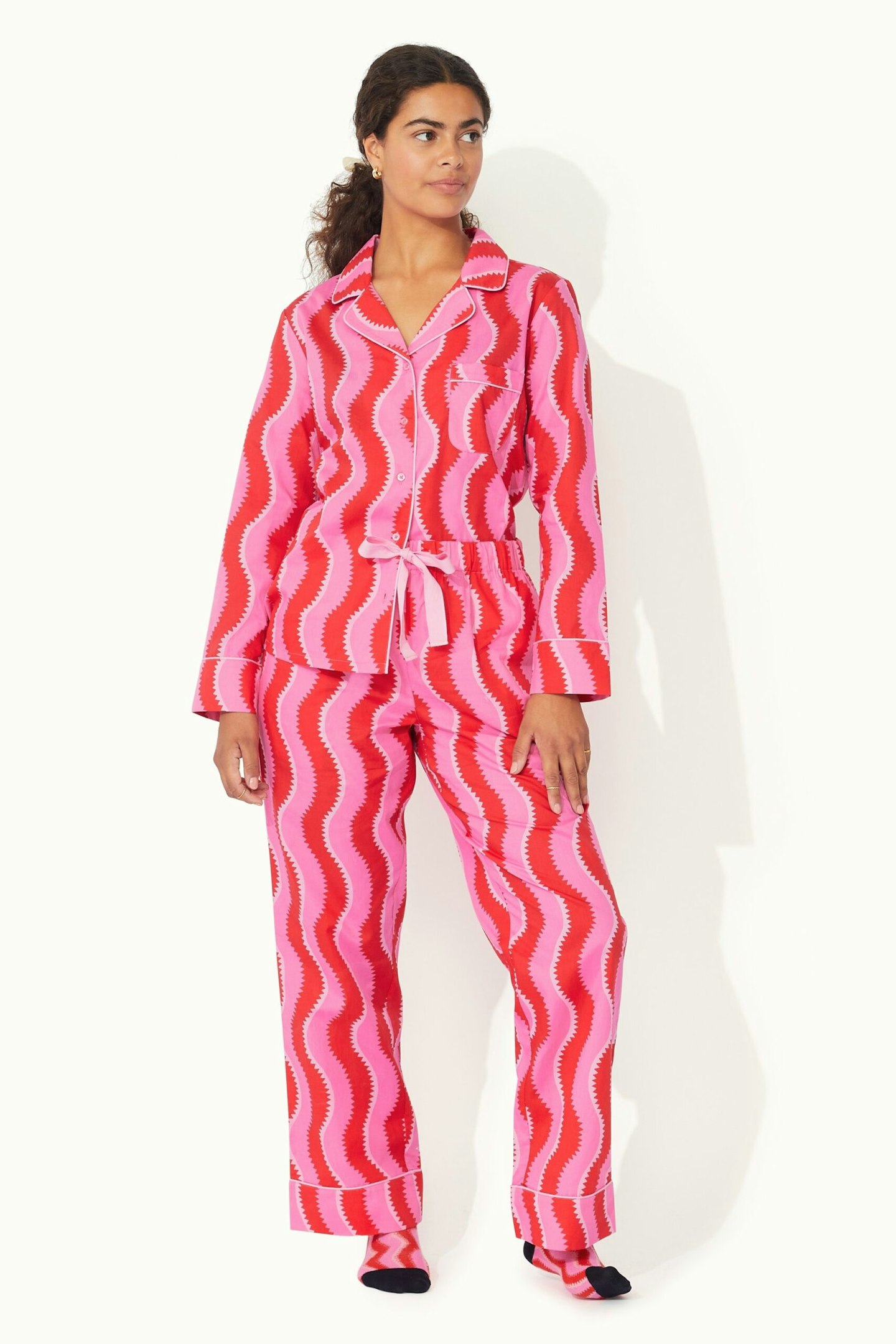Cath Kidston Rebel Organic Long Woven PJ Set