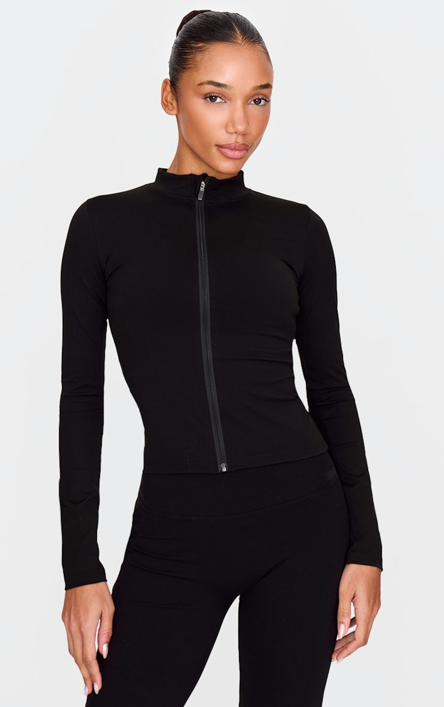 PrettyLittleThing Black Sculpt Jacket