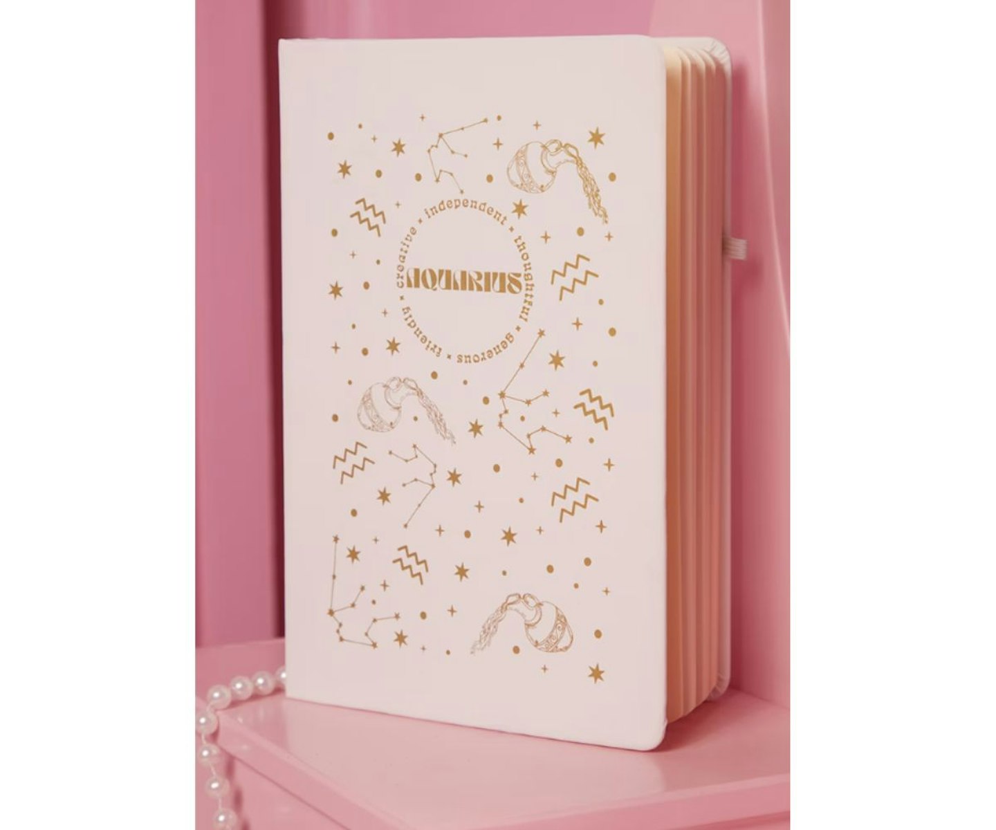 White Aquarius Notepad