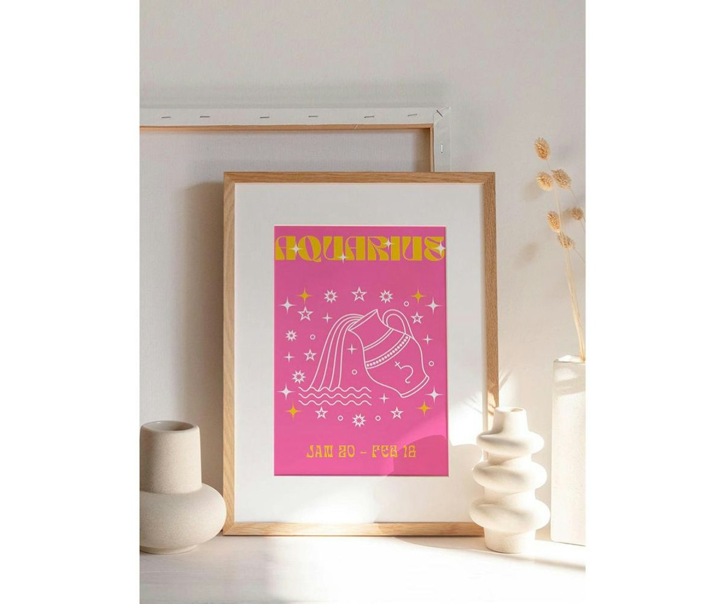 Aquarius Bright Astrology A4 Print