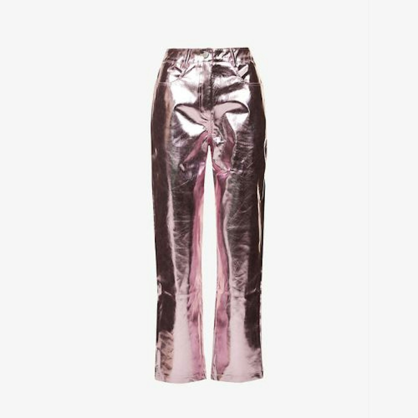 Amy Lynn Lupe Trousers in Metallic Light Pink