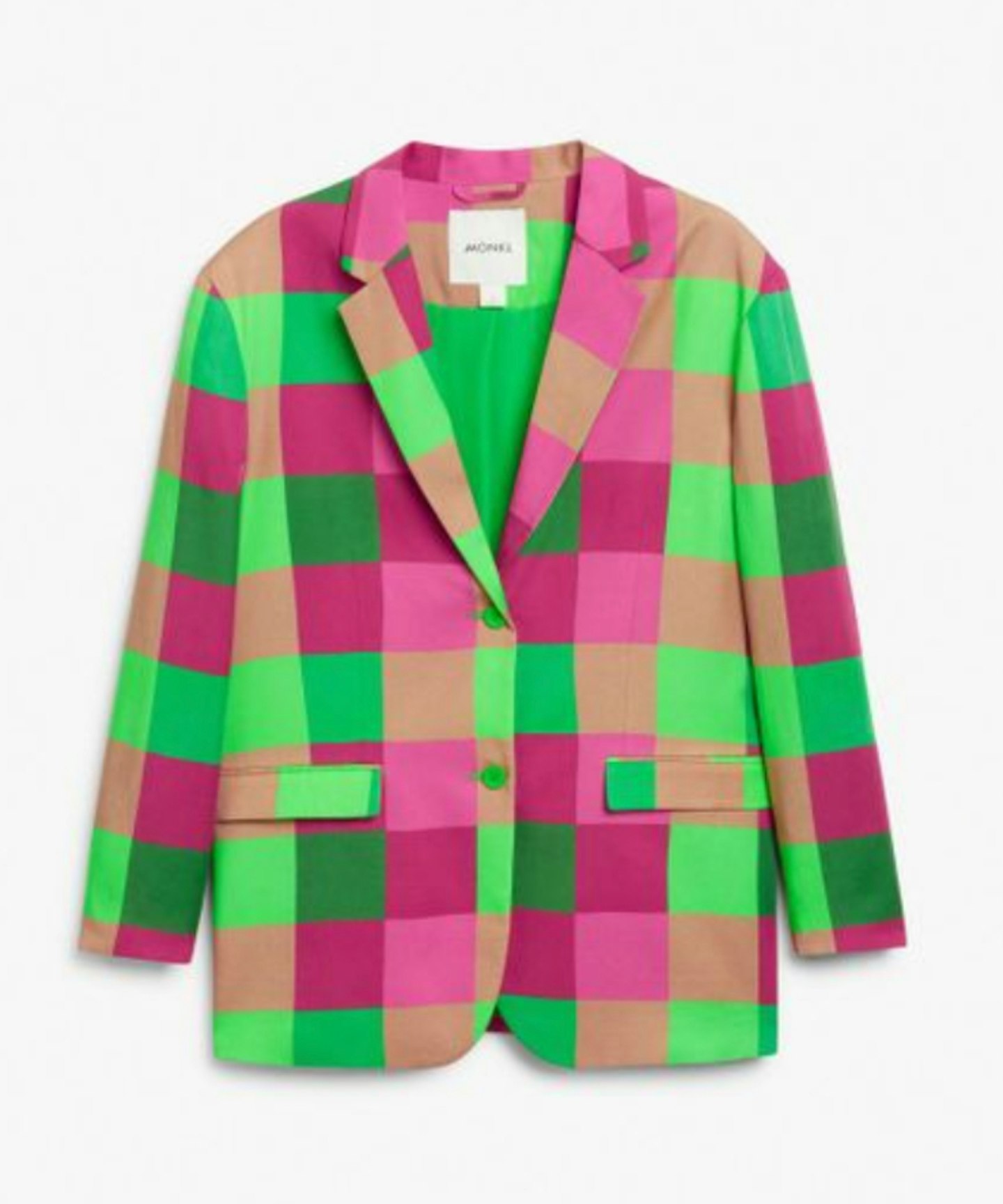 Monki Women's Pink Oversize Classic Blazer