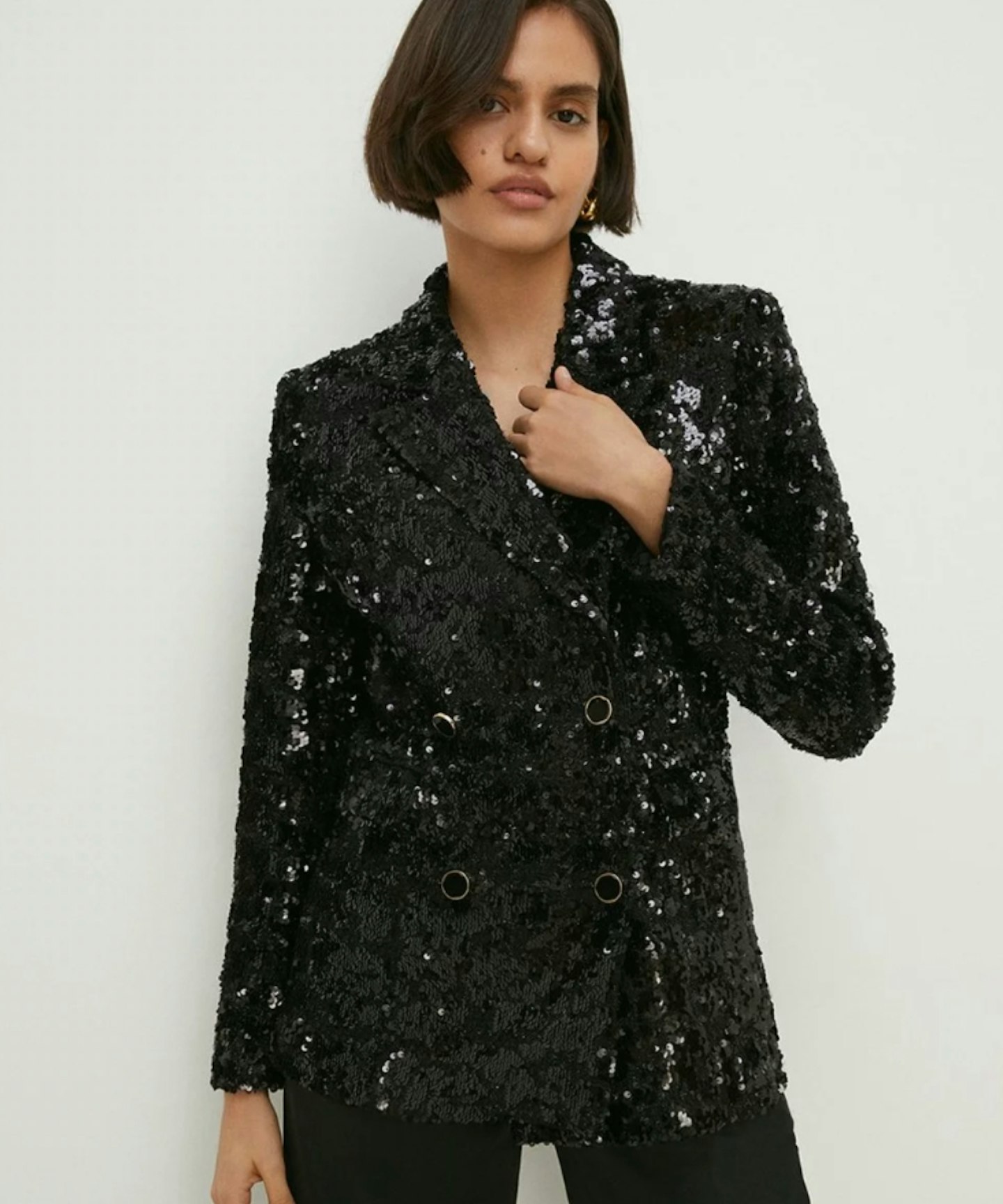 All Over Sequin Tweed Blazer