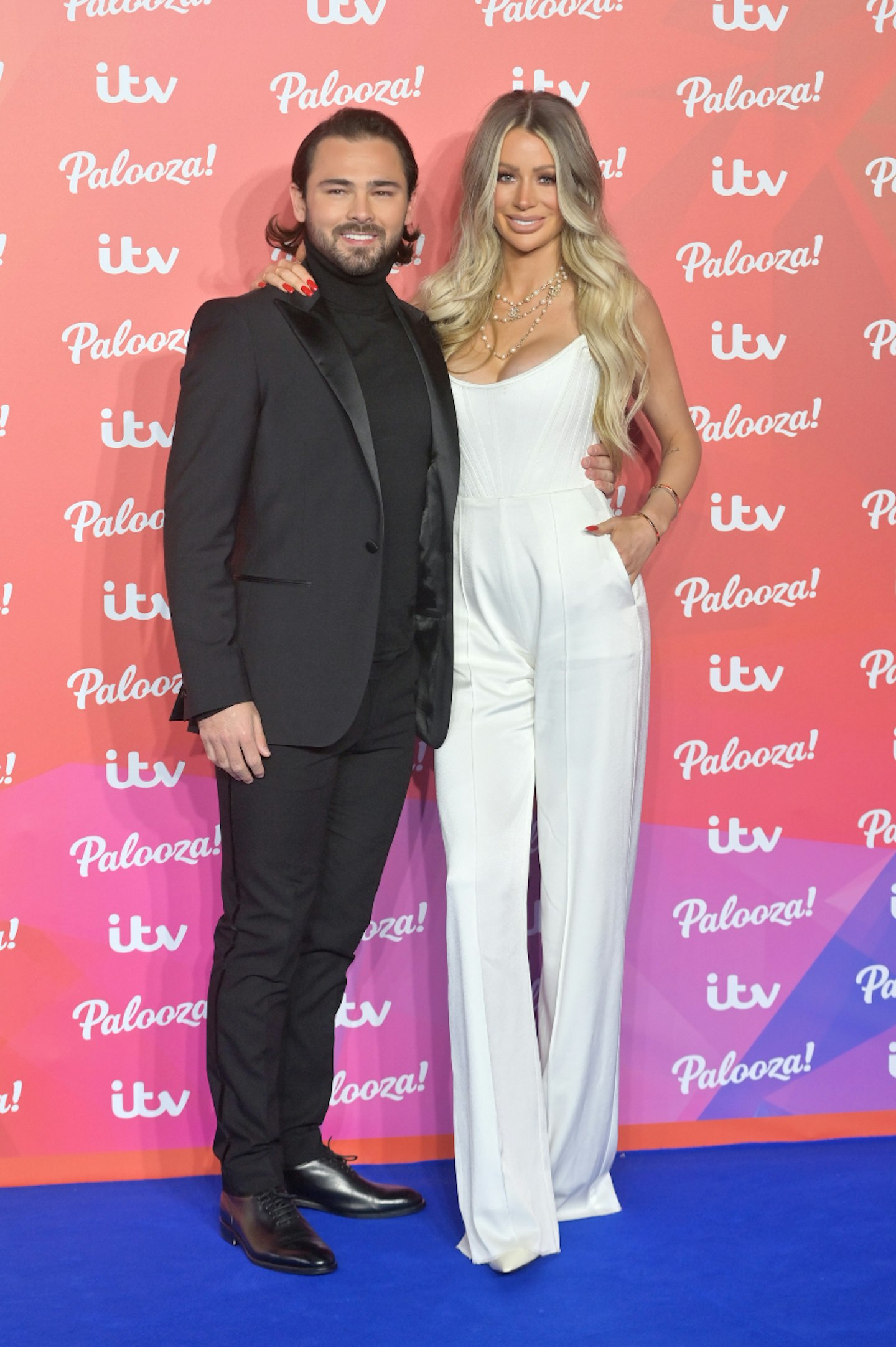 Olivia Attwood and Bradley Dack on the red carpet at the ITV Palooza