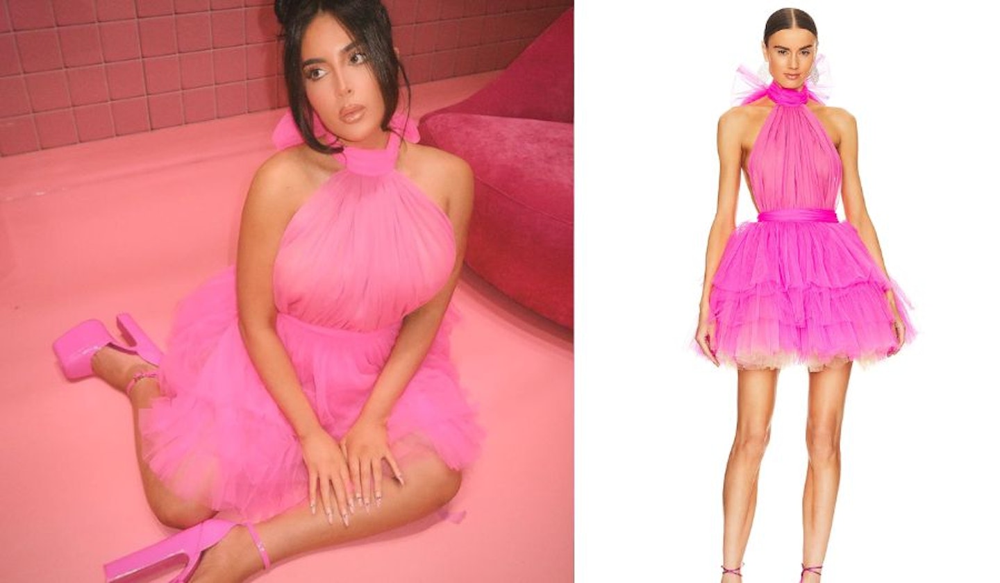 Cinzia's Pink Puffer Dress