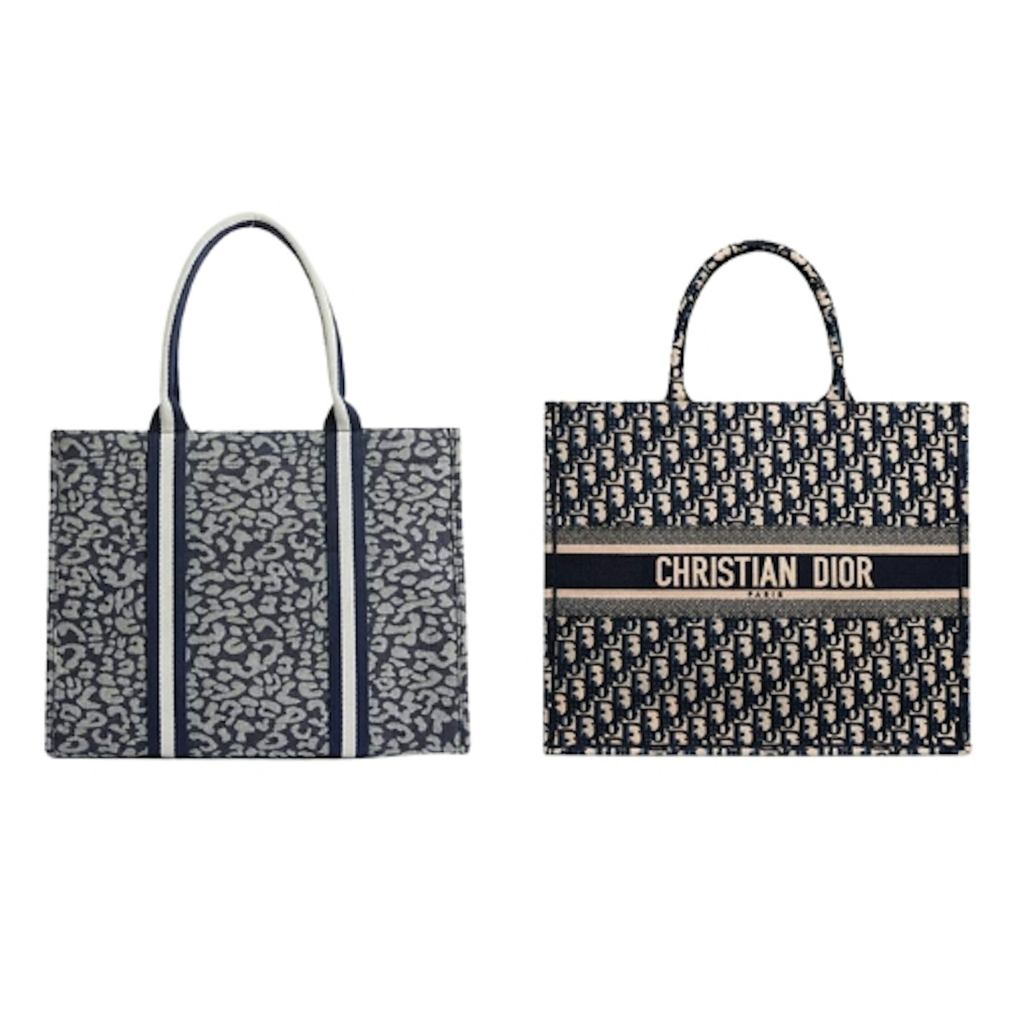 Dior Book Tote & M&S Canvas Printed Tote Bag