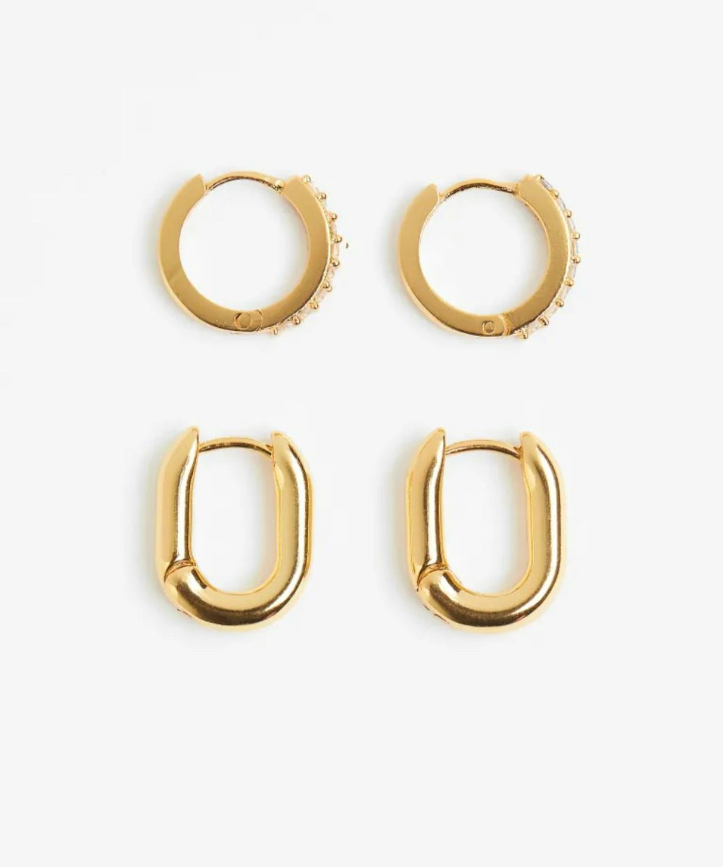 H&M 2 pairs hoop earrings