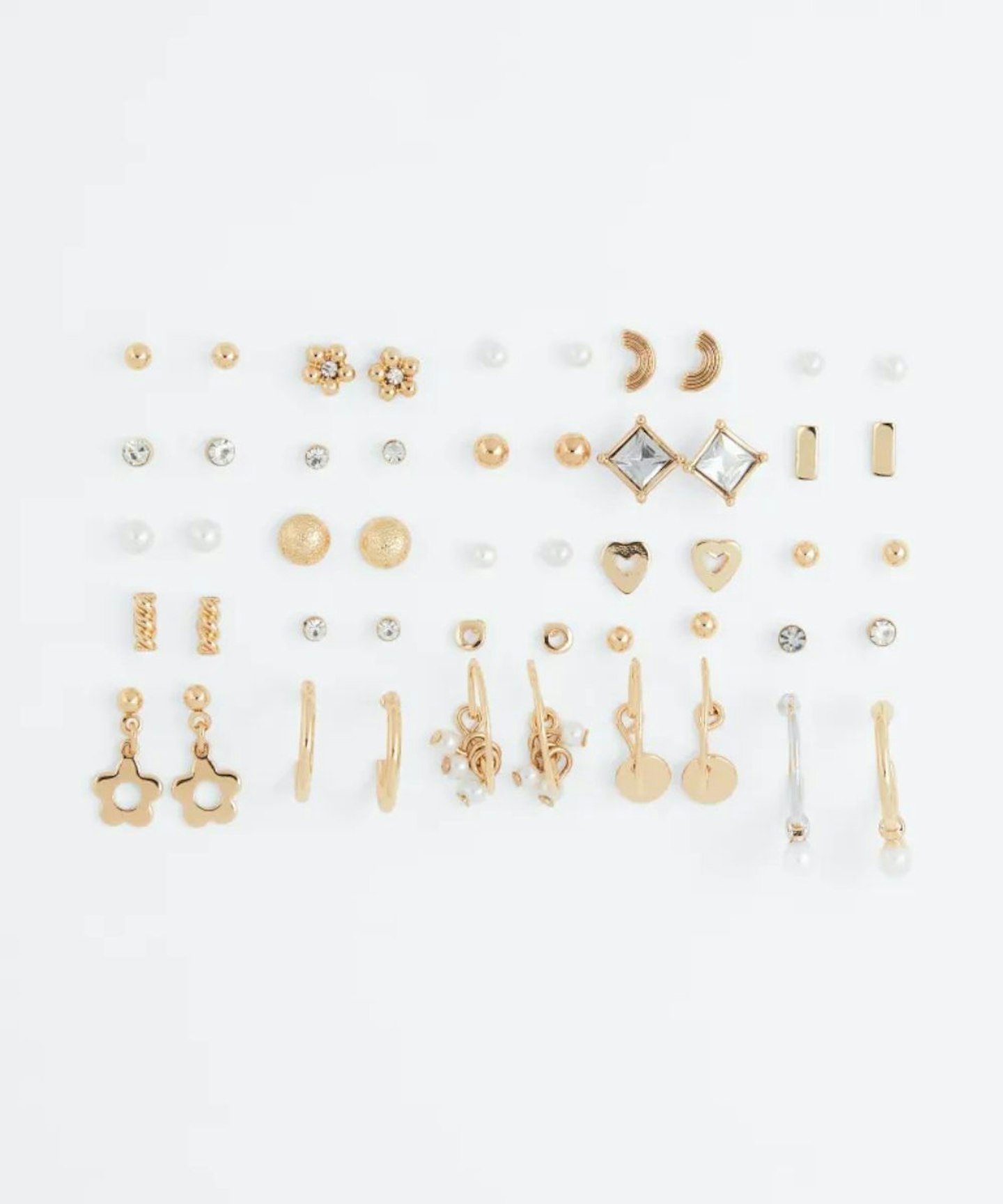 H&M 25 pairs earrings and studs