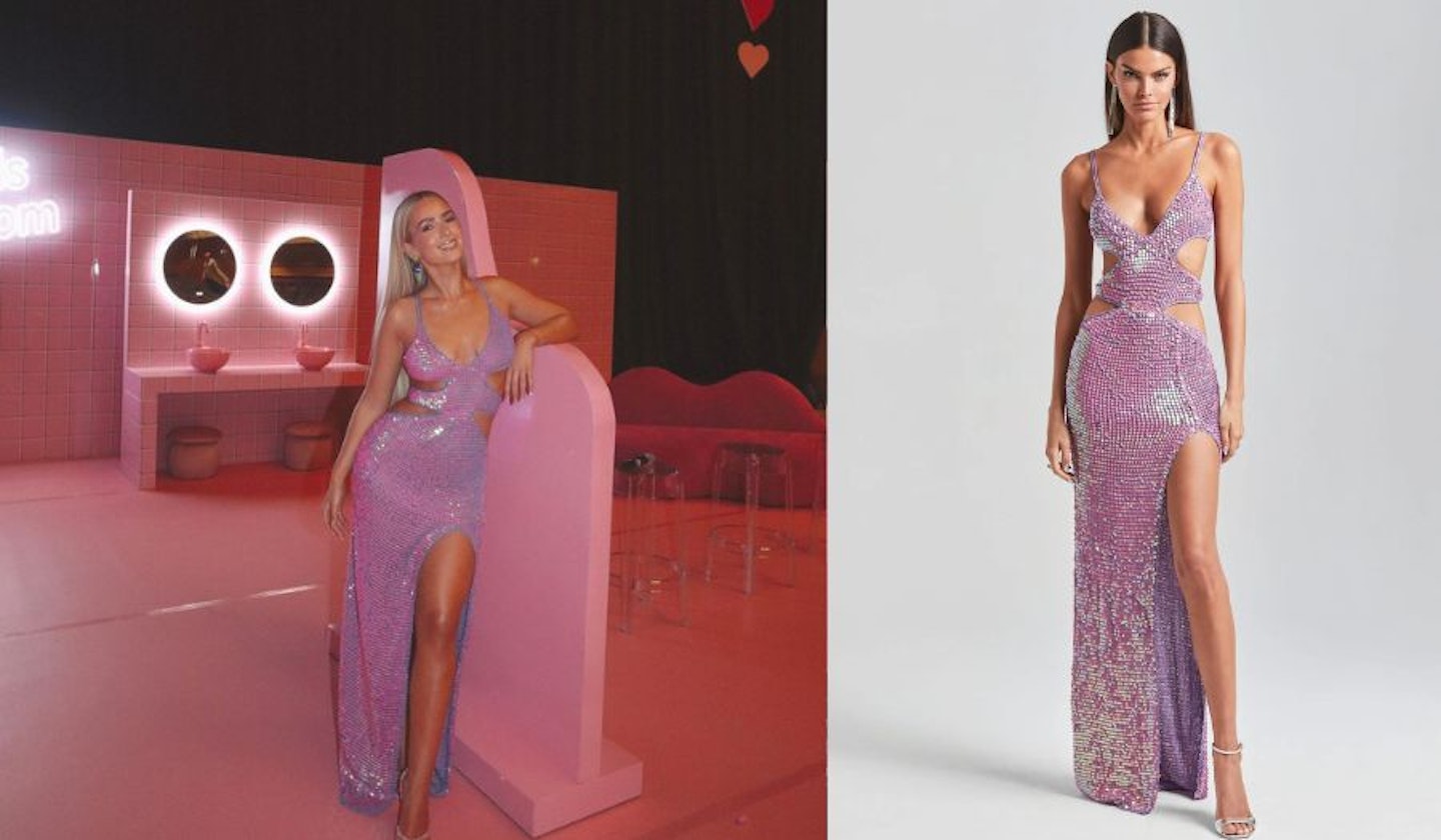 Sophia's Pink and Purple Sequin Dress