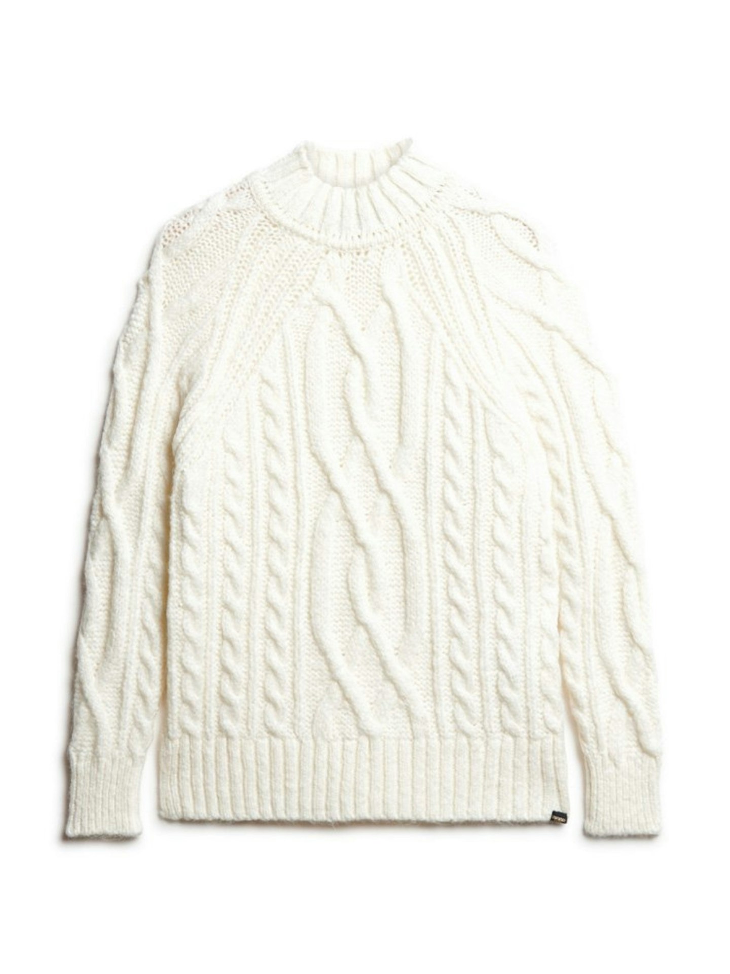 Claudia's Cream Cable Knit Jumper Dupe