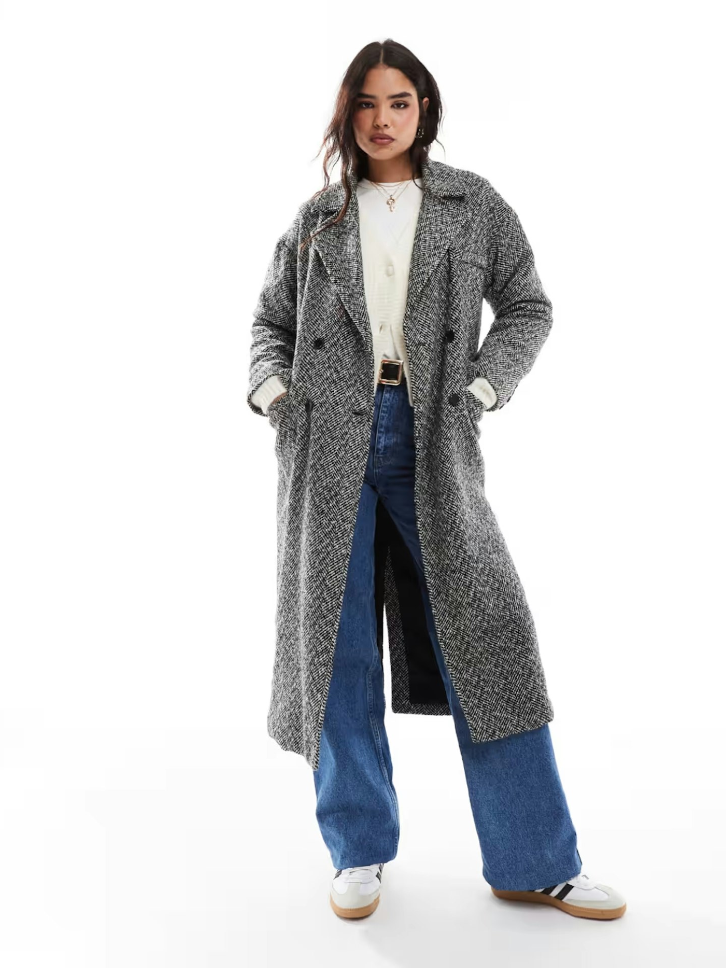 Claudia's Herringbone Coat Dupe