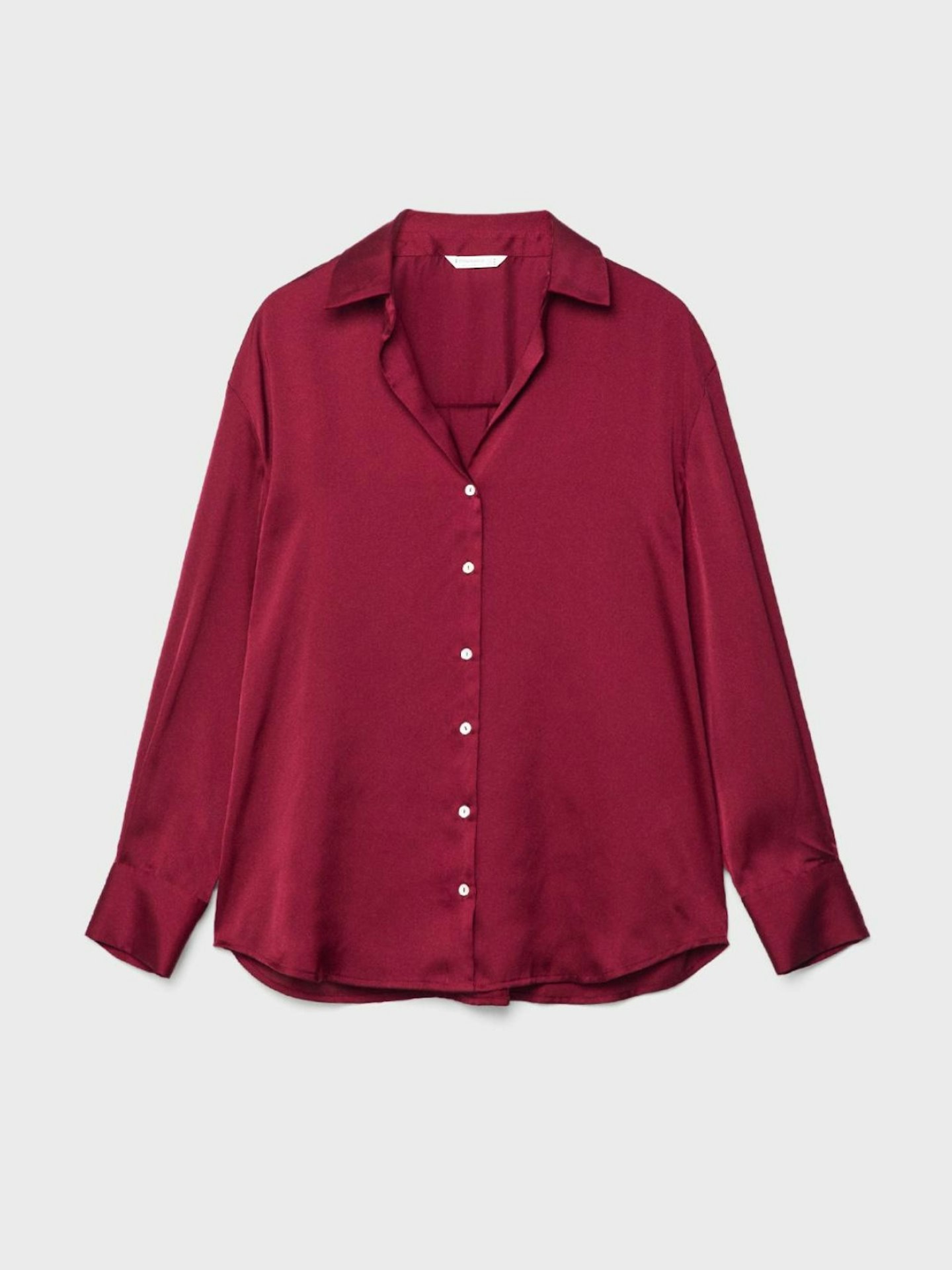 Stradivarius Satin Collared Shirt