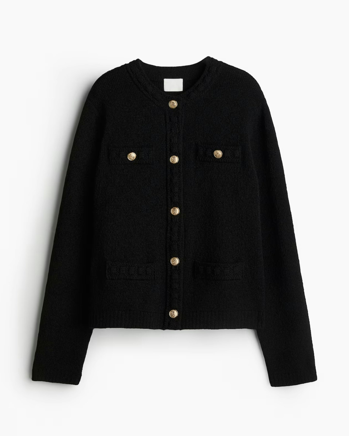 H&M Textured-Knit Cardigan