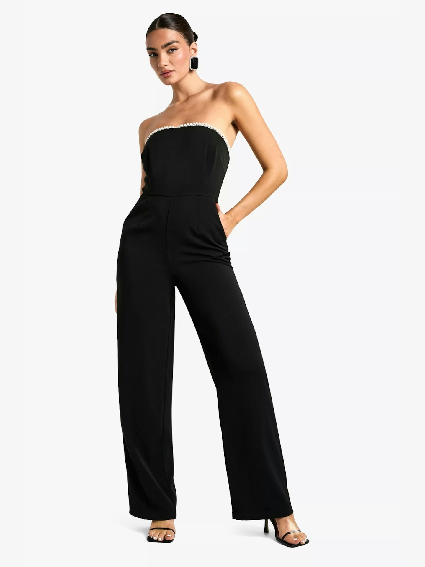 Claudia's Pearl Neckline Jumpsuit Dupe