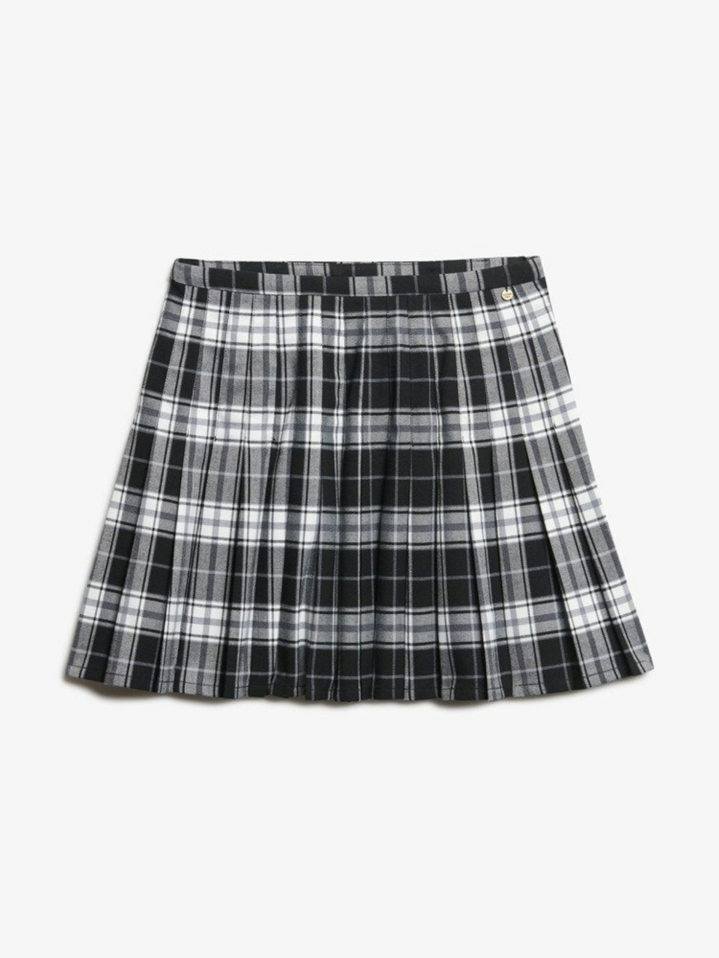 Claudia's Black And White Tartan Skirt Dupe