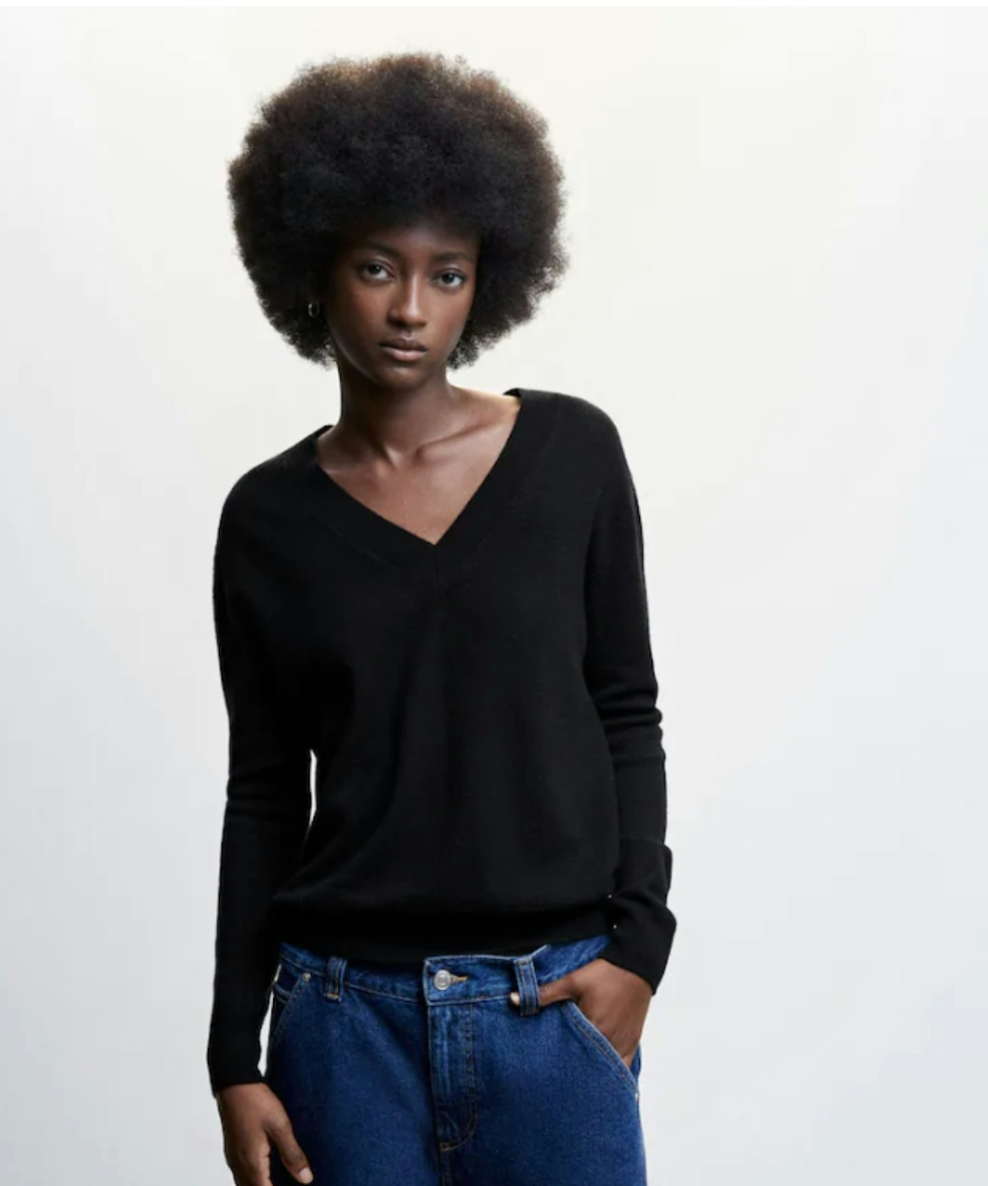 100% Wool V-Neck Sweater