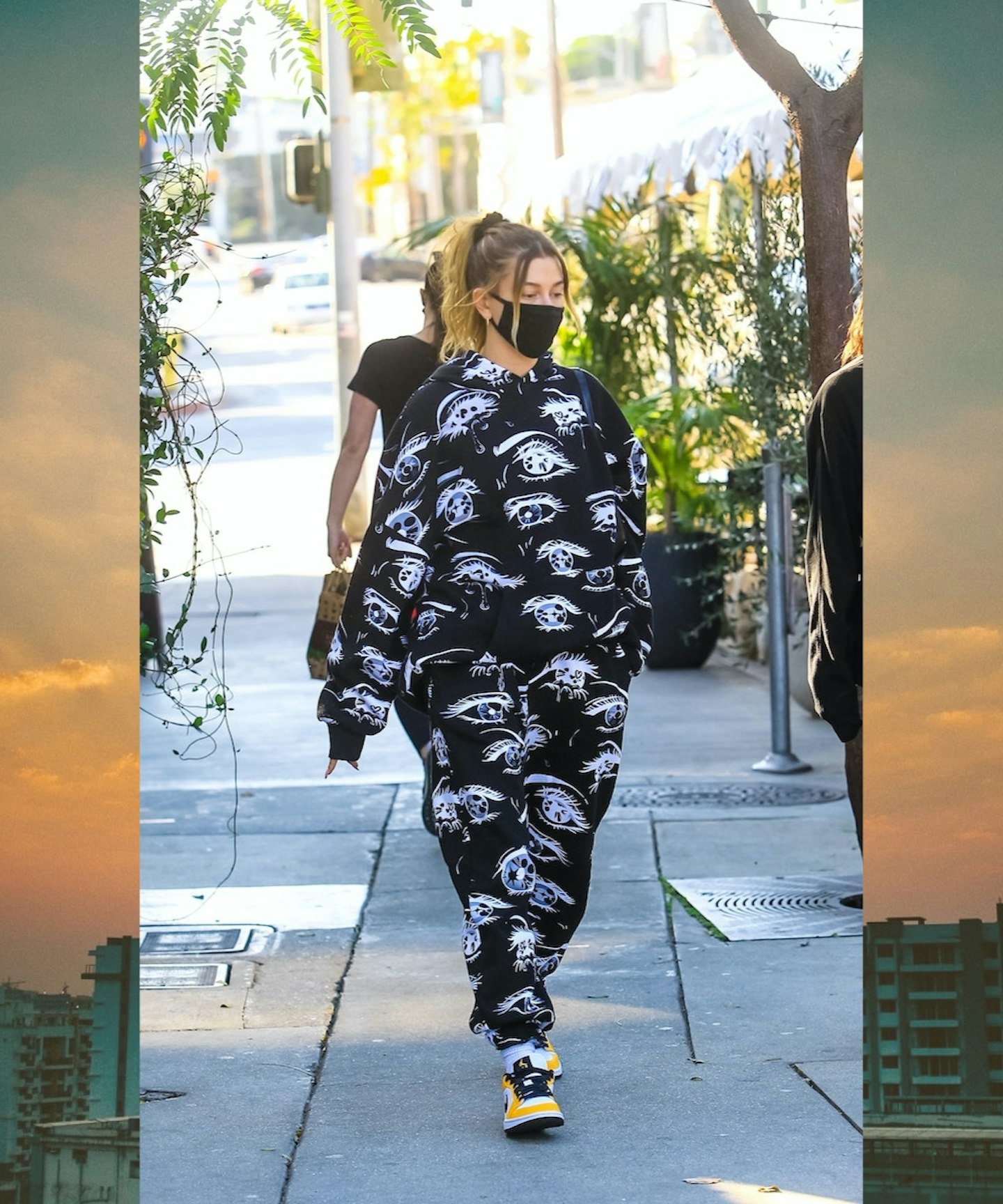 Hailey's Patterned Tracksuit Look