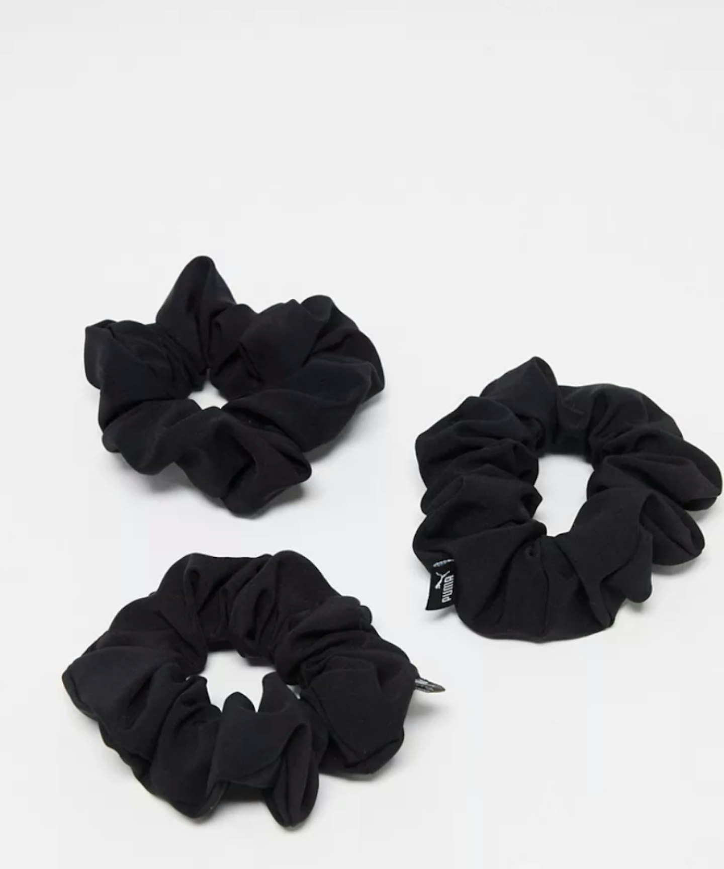 Puma 3 Pack Scrunchies in Black