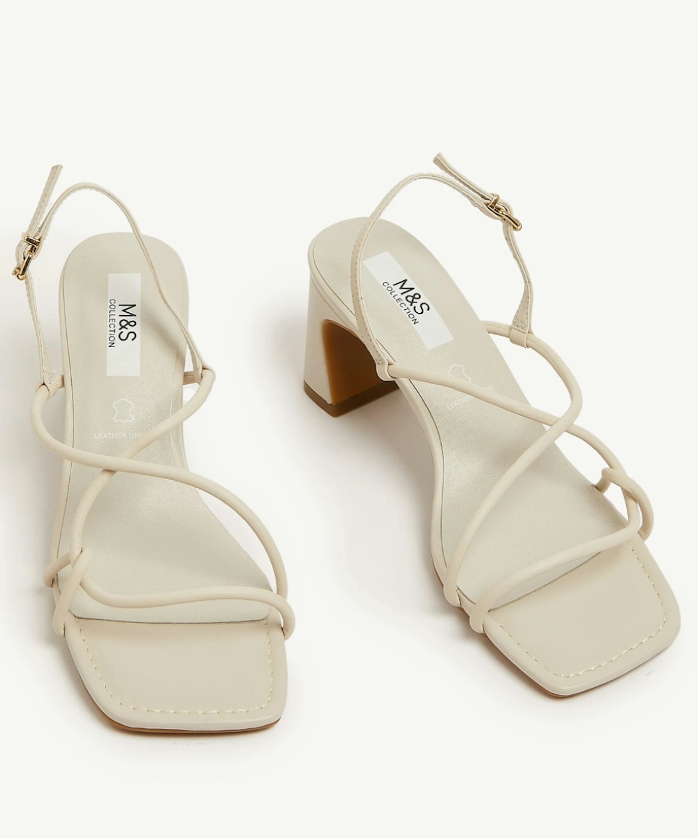 Leather Strappy Statement Sandals